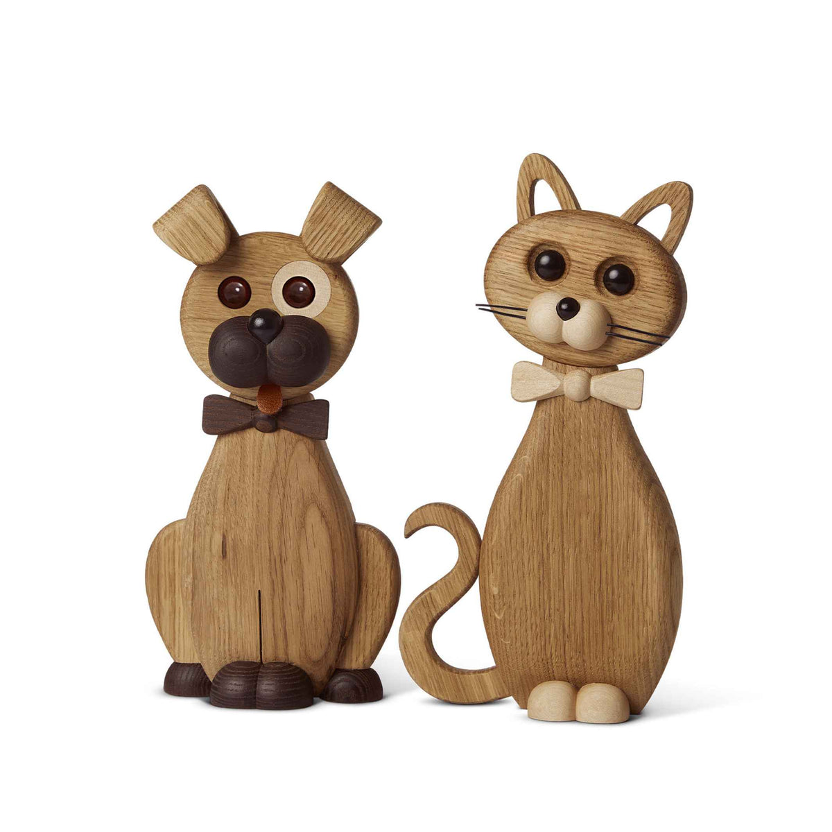 Wooden Cat Ornament Lucky – Oak · 24 cm | Spring Copenhagen