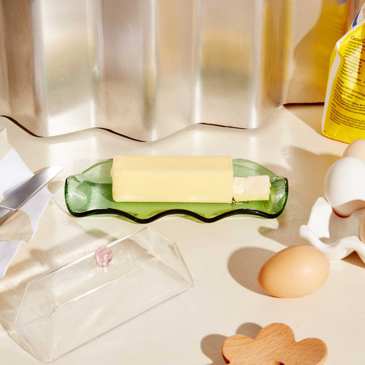 EVERYTHING NICE BUTTER DISH - Glass butter dish | Sophie Lou Jacobsen | Areaware