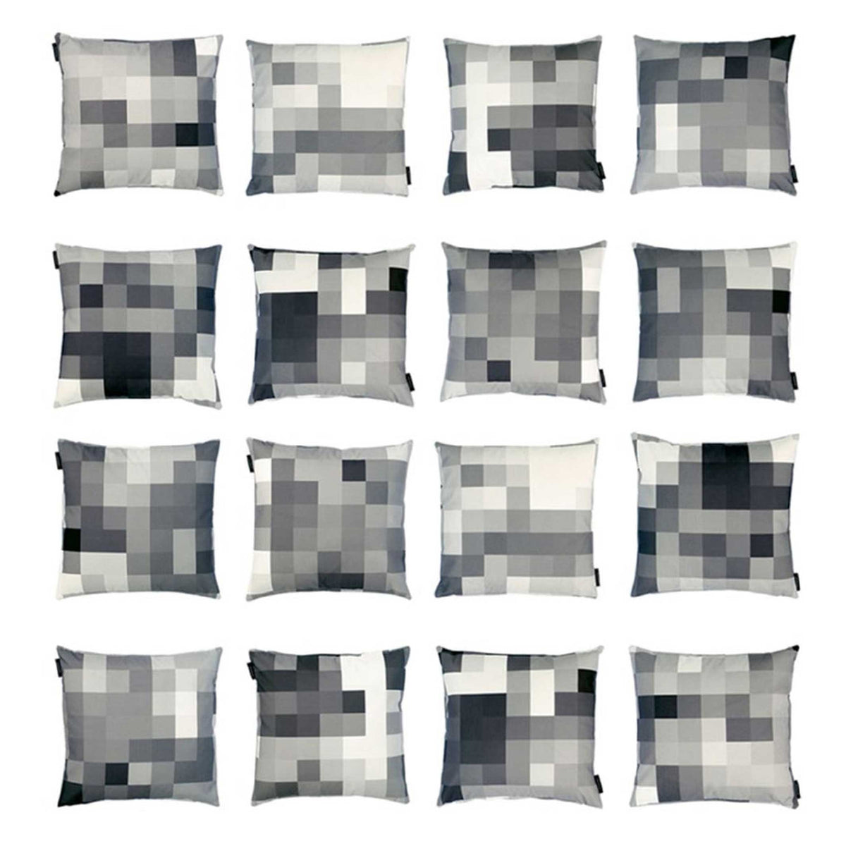 COUSSIN PIXEL LUNA - coussin monochrome - 40x40 cm - 100% Trevira CS | Cristian Zuzunaga