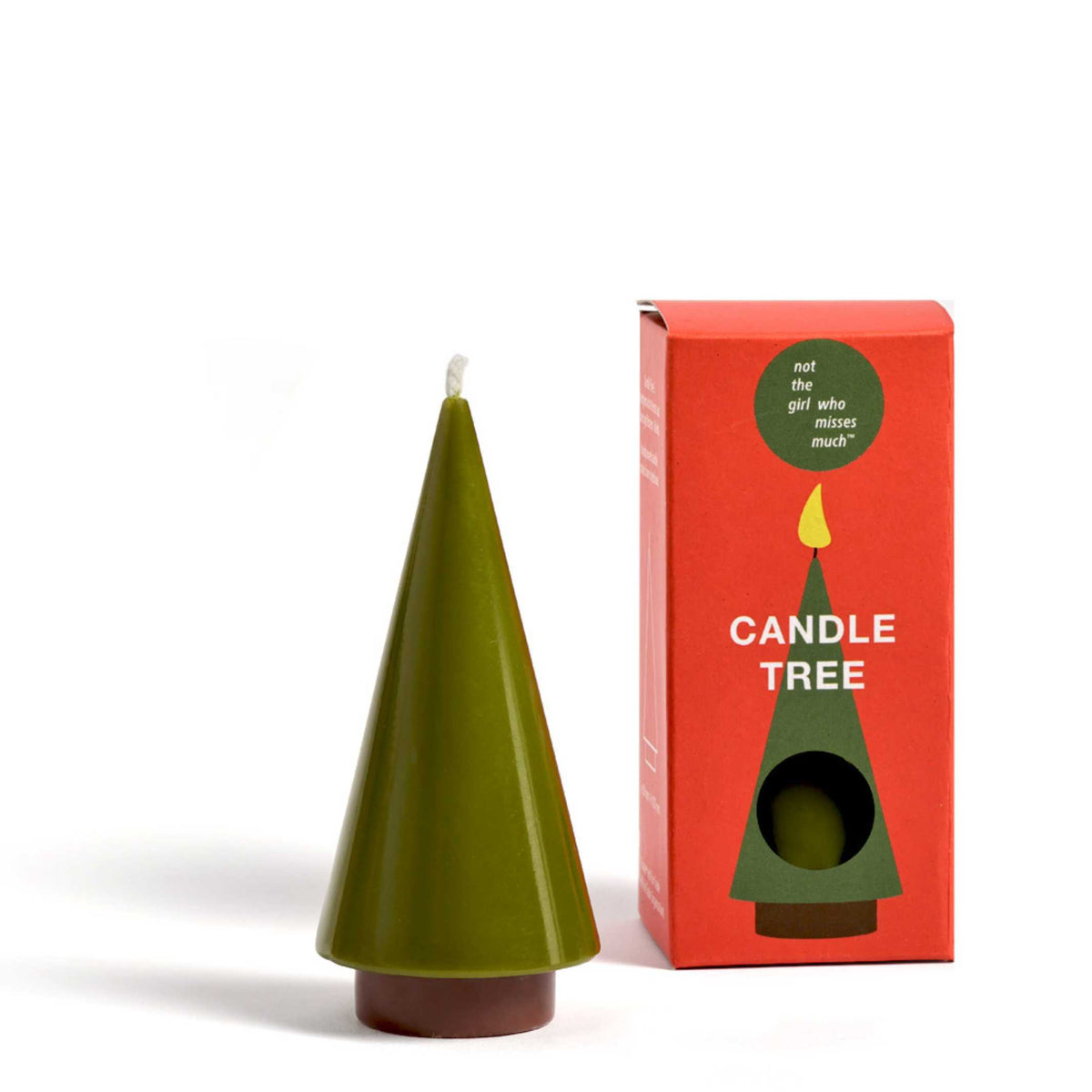 Bougie sapin S – Vert olive · 11 cm | not the girl who misses much