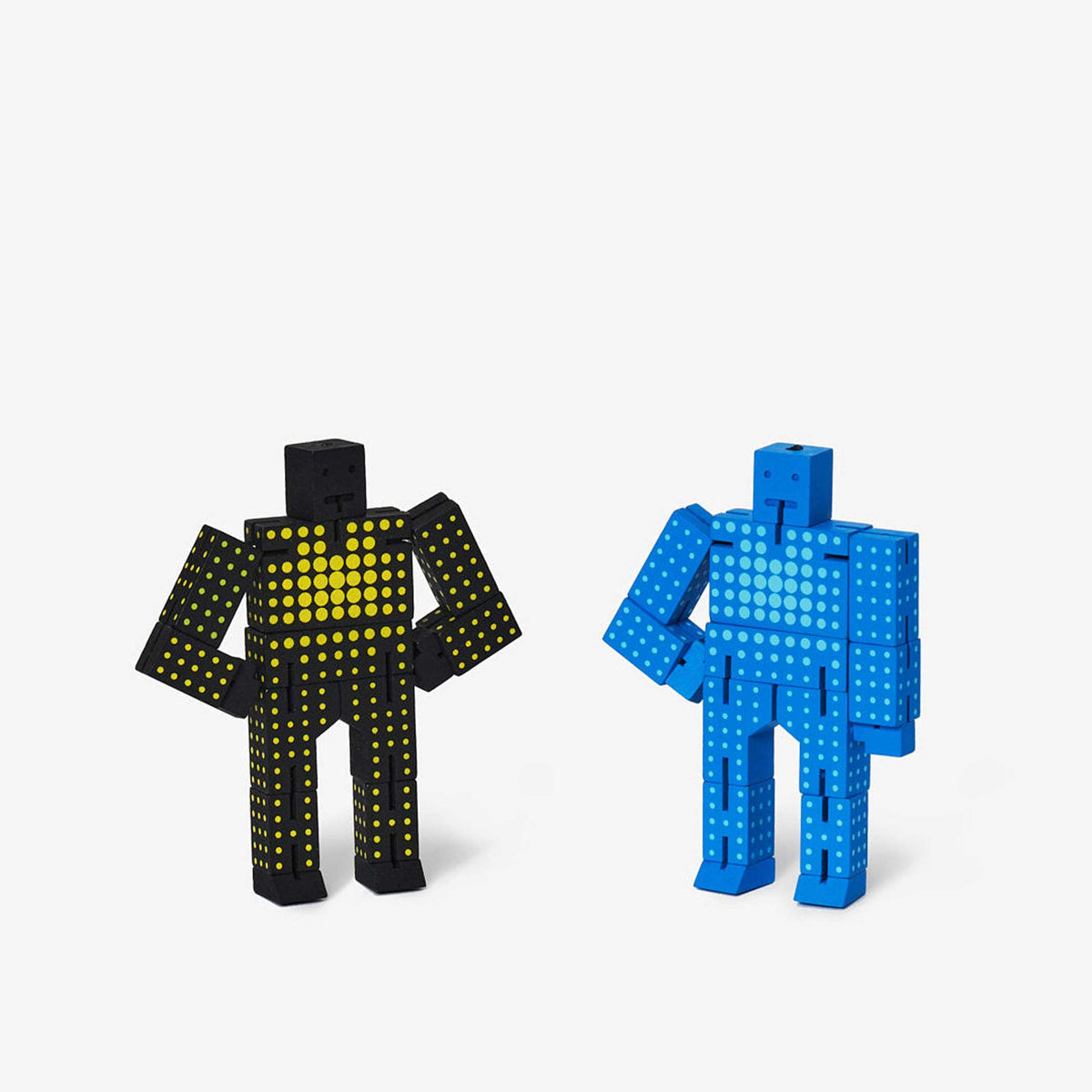 CUBEBOT® DOT Micro - Schwarz & Gelb gepunkteter 3D Puzzle Roboter | David Weeks | Areaware