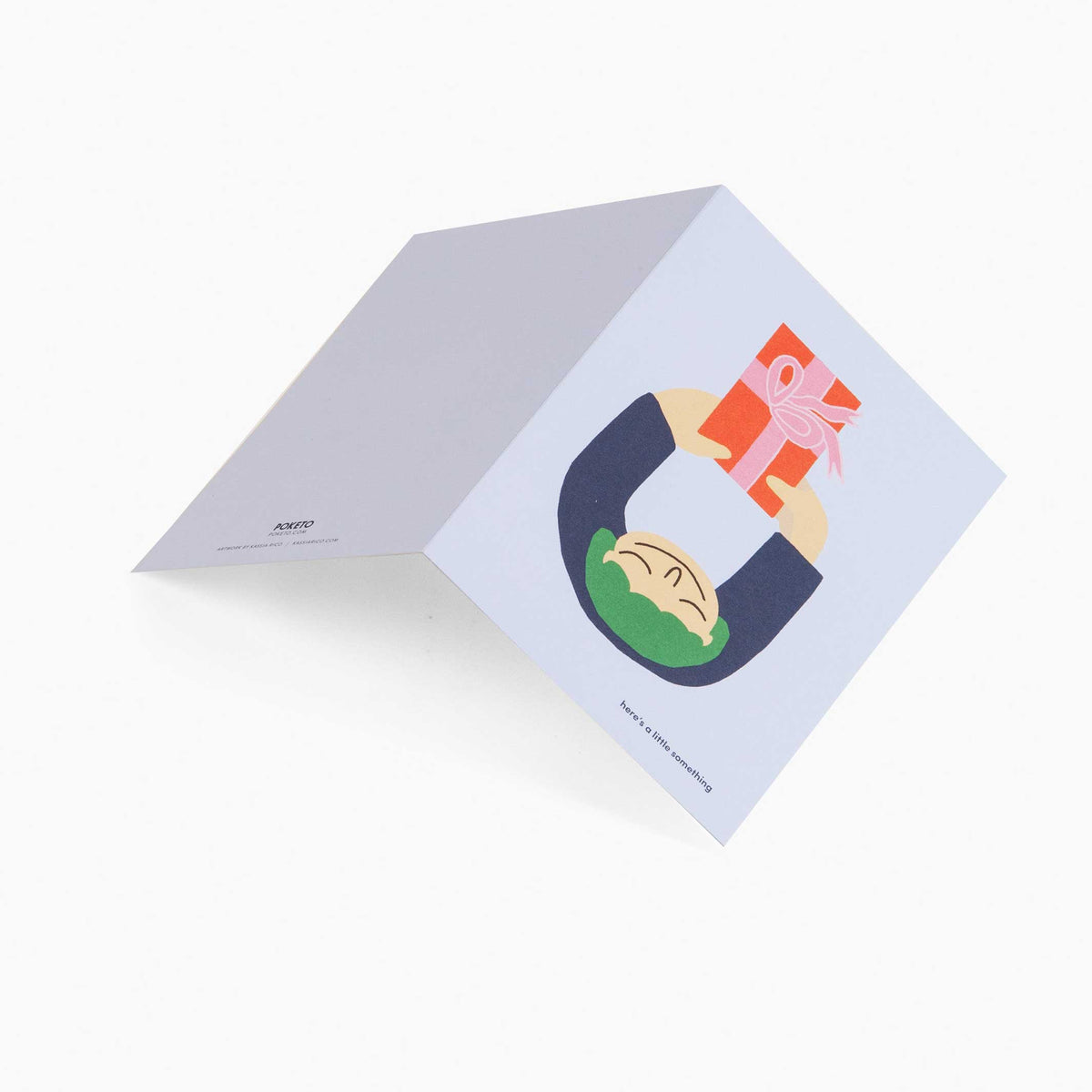 PETIT QUELQUE CHOSE - Deux cartes de vœux 14x10 cm | Cassia Rico | Poketo