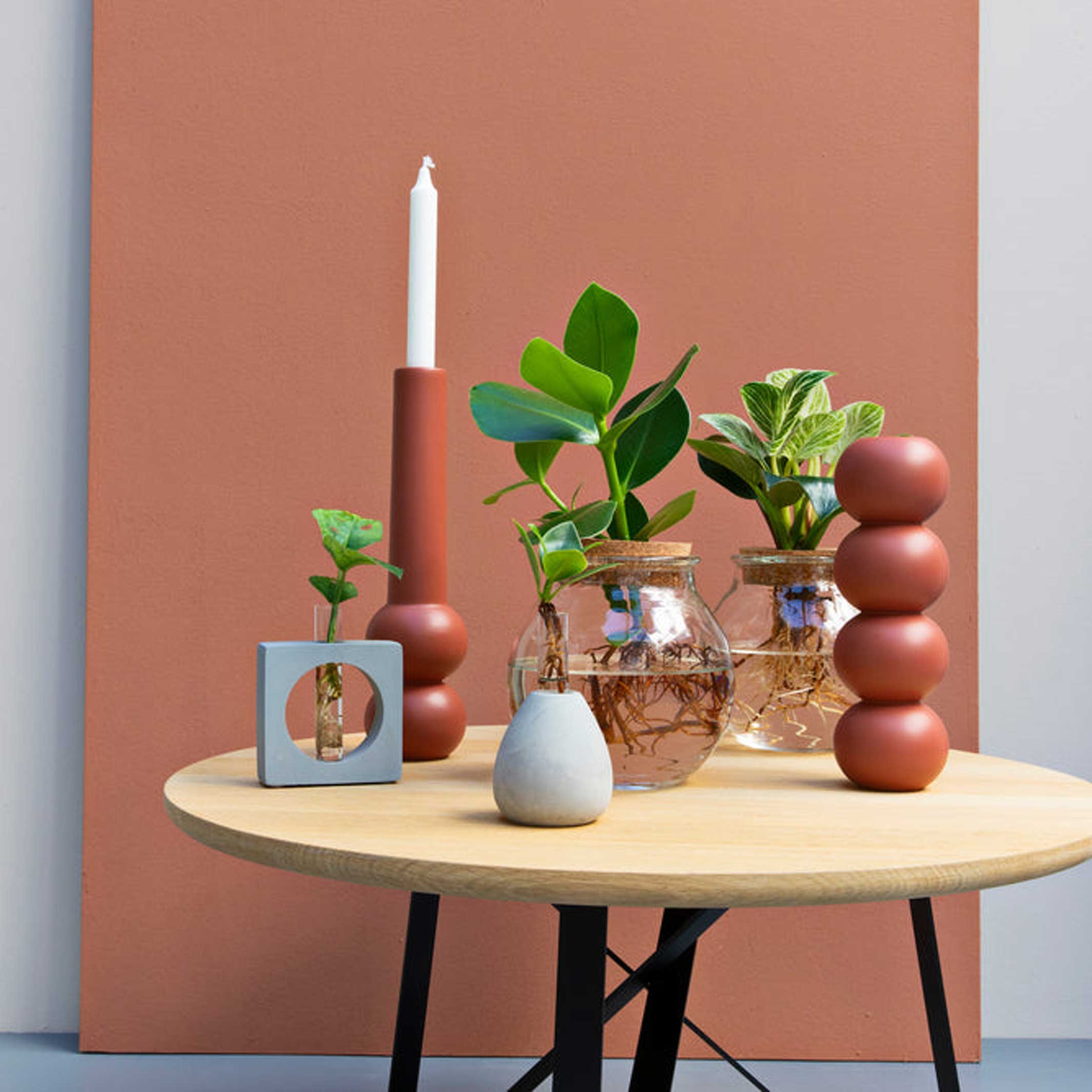 Kerzenhalter "Cone High" – Buche · 32 cm | Lemon Lily