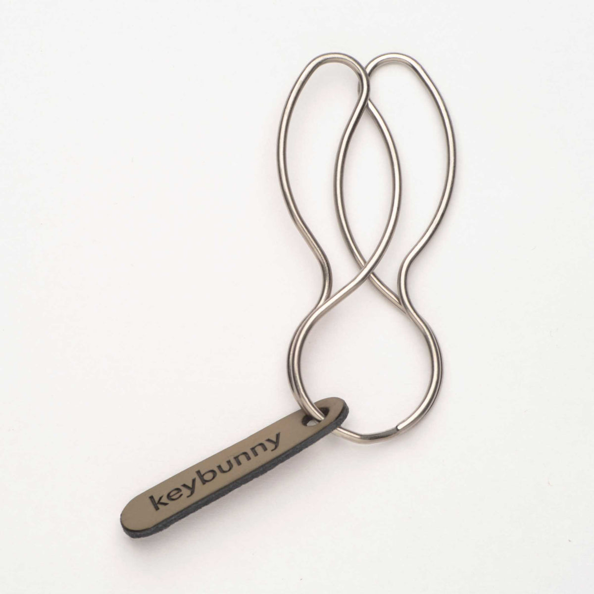 KEYBUNNY SIMPLY SILVER - Porte-clés avec clip de retenue | lapin clé