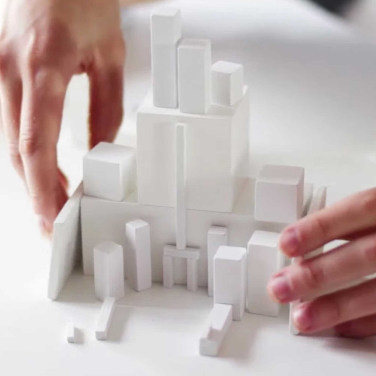 ARCHITECTON | Ensemble de blocs de construction d'architecture en bois | C4 Grande version | BeaMalevich
