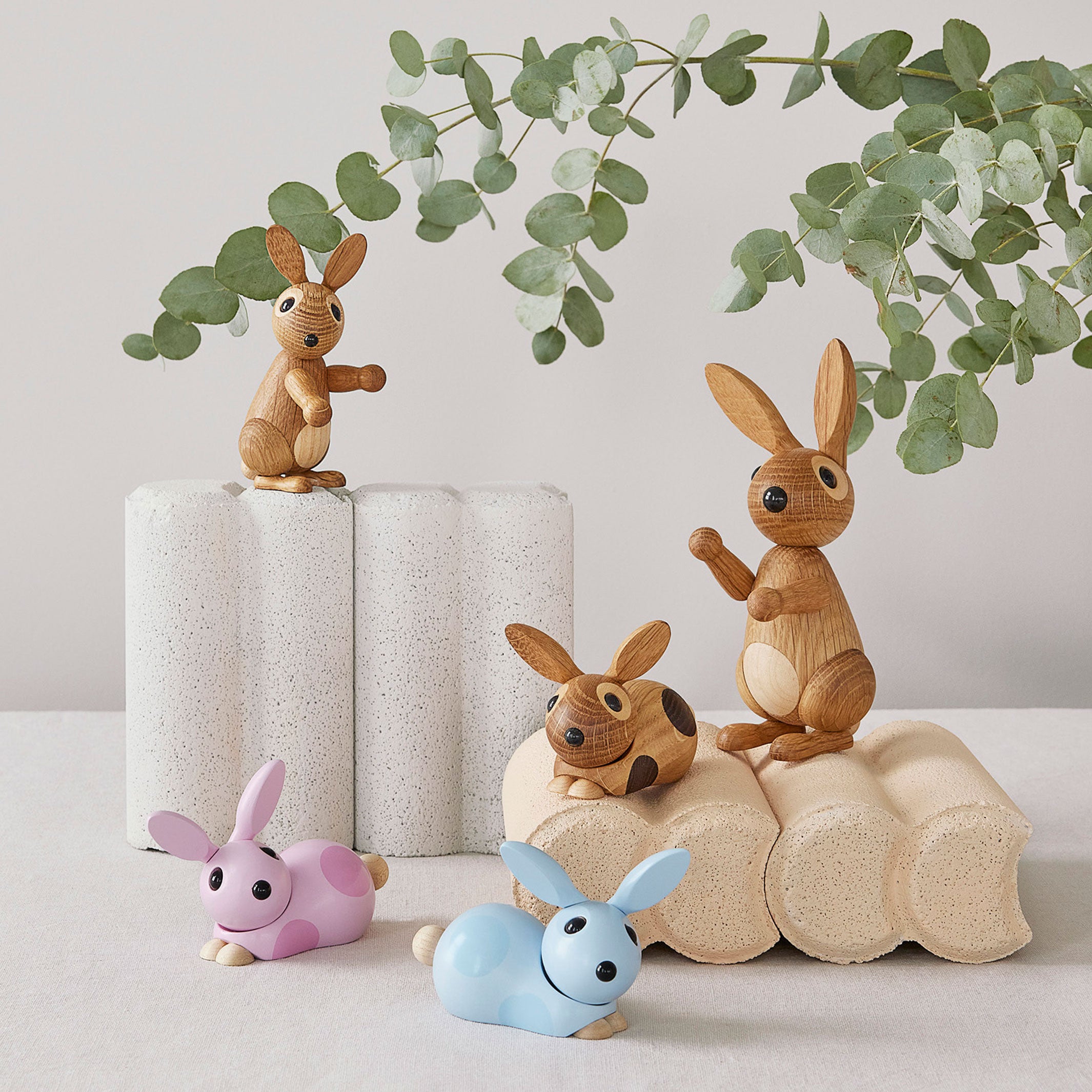 Wooden Rabbit Bonnie – Oak · 6 cm | Spring Copenhagen