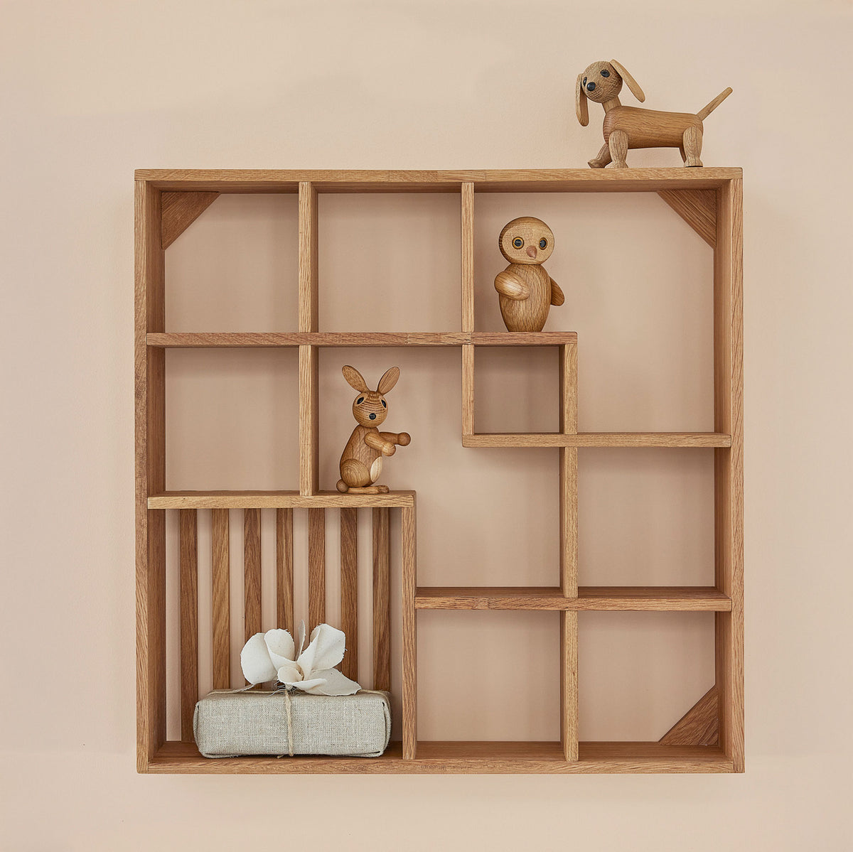 Wooden Baby Rabbit Bounce – Oak · 9 cm | Spring Copenhagen