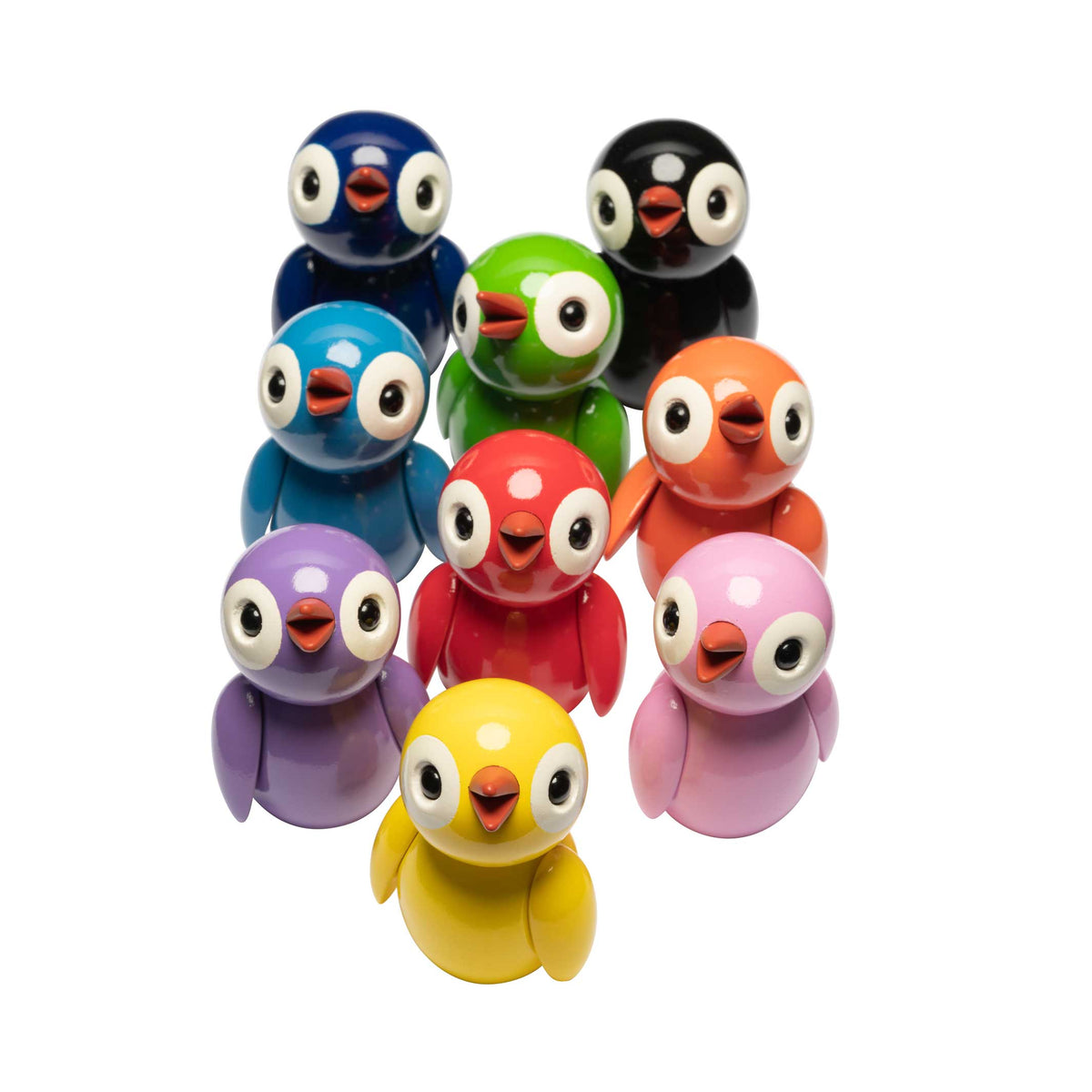 Deco Bird "Powerful Pink" – Beech · 6.5 cm | Spring Copenhagen