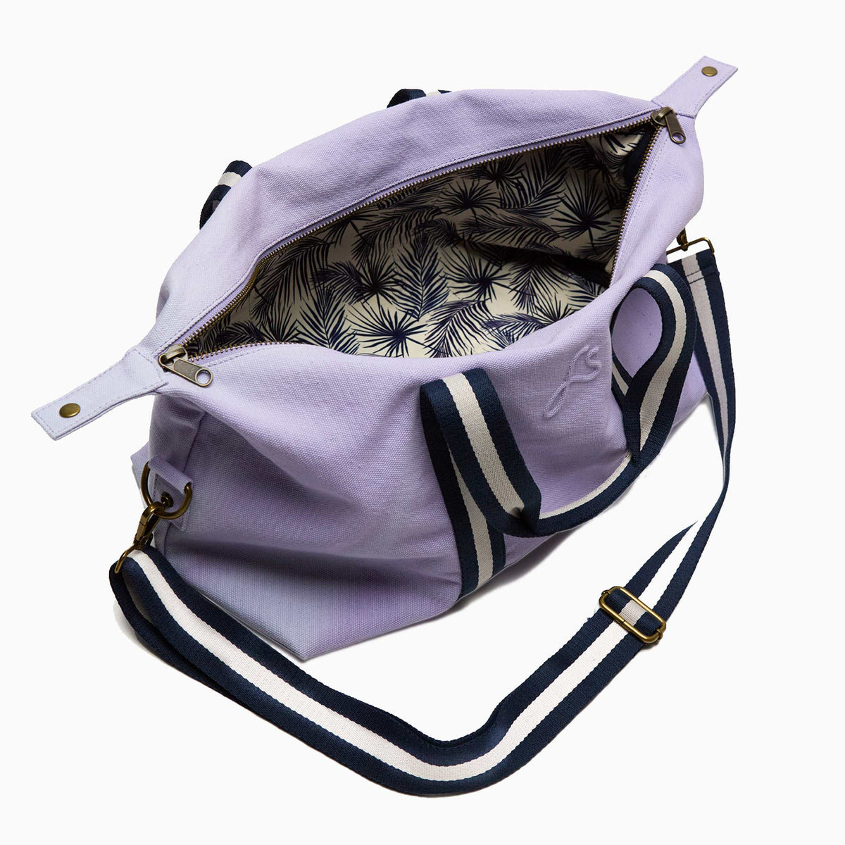 BODHI NOMAD - Syrenfarvet Weekender Medium - Rejsetaske af genanvendt sejlskibsstof | farans