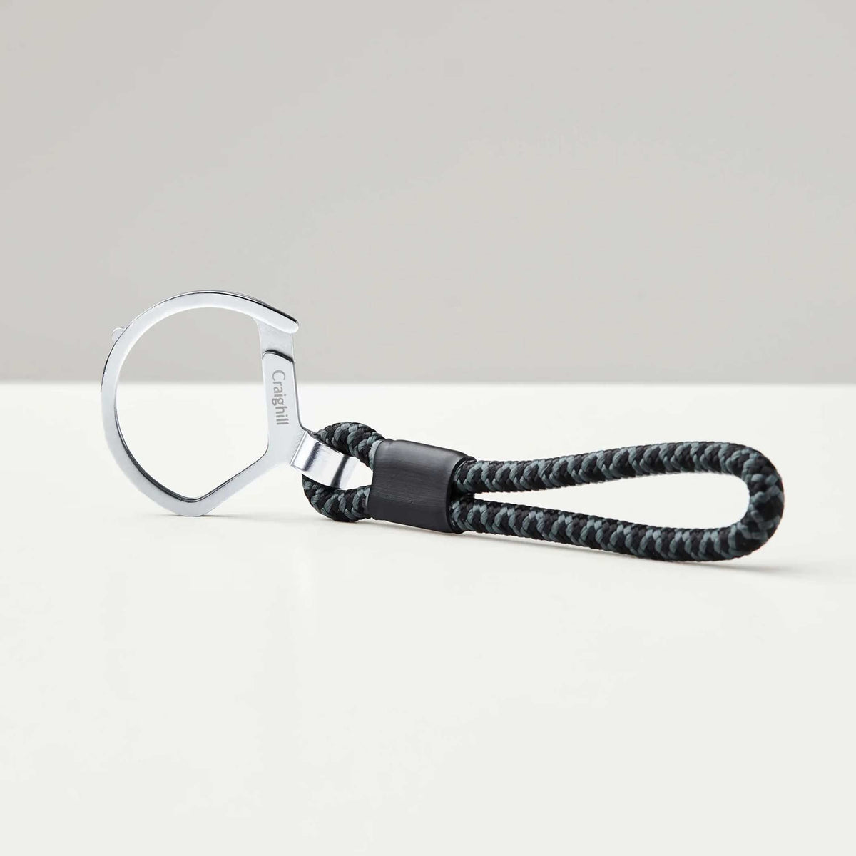 Schlüsselring "Rope Split Ring" – Dunkelgrau · 11,5 cm | Craighill