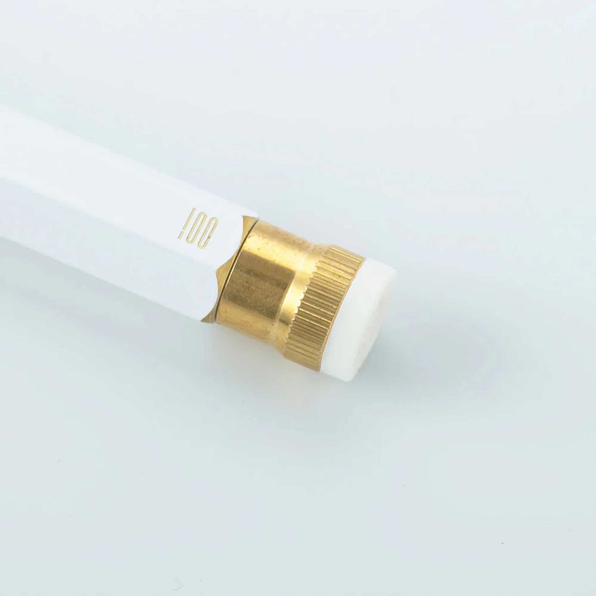 Kugelschreiber Pencillest – Messing · Weiß · 14,4 cm | 100percent
