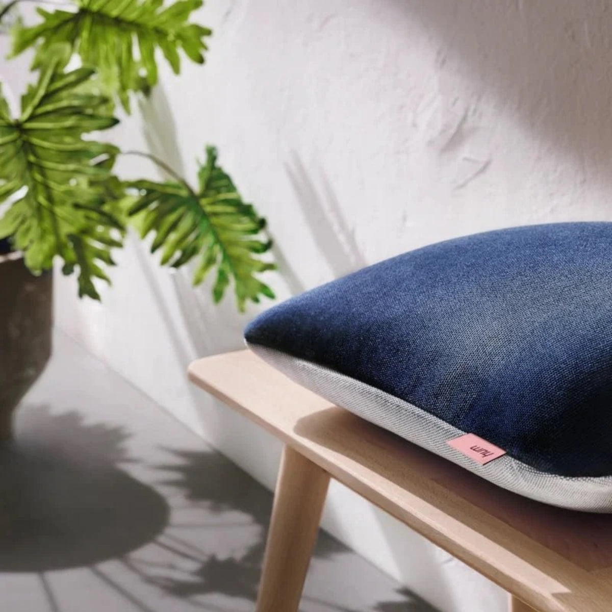 MARINE & KREIDE - Outdoor Kissen - zweifarbig | hum
