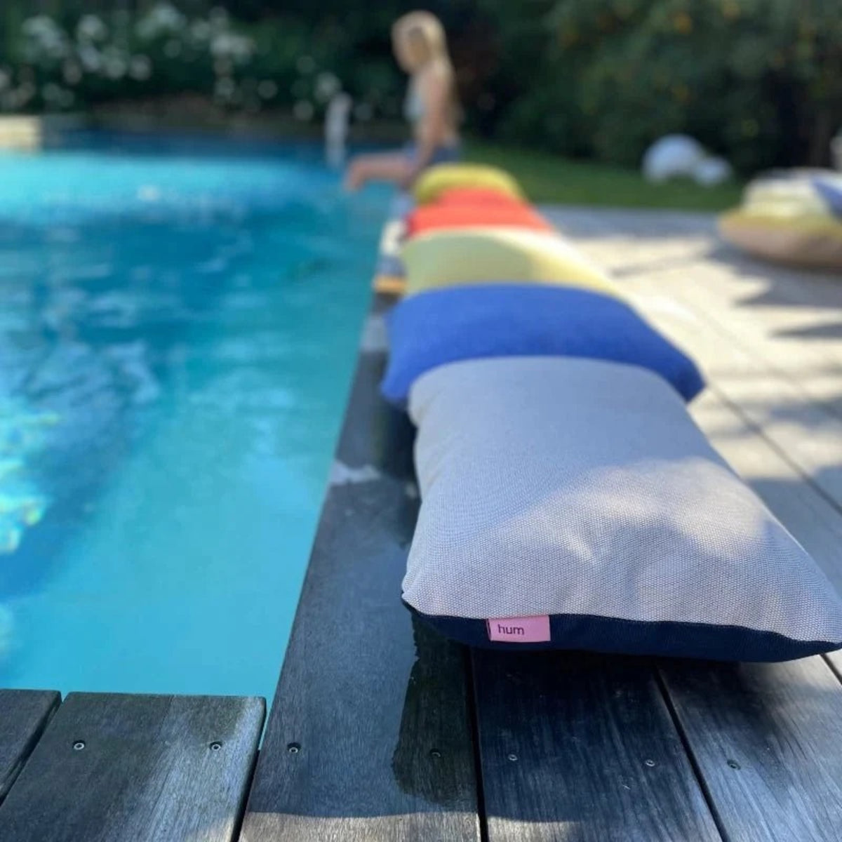 MARINE & KREIDE - Outdoor Kissen - zweifarbig | hum