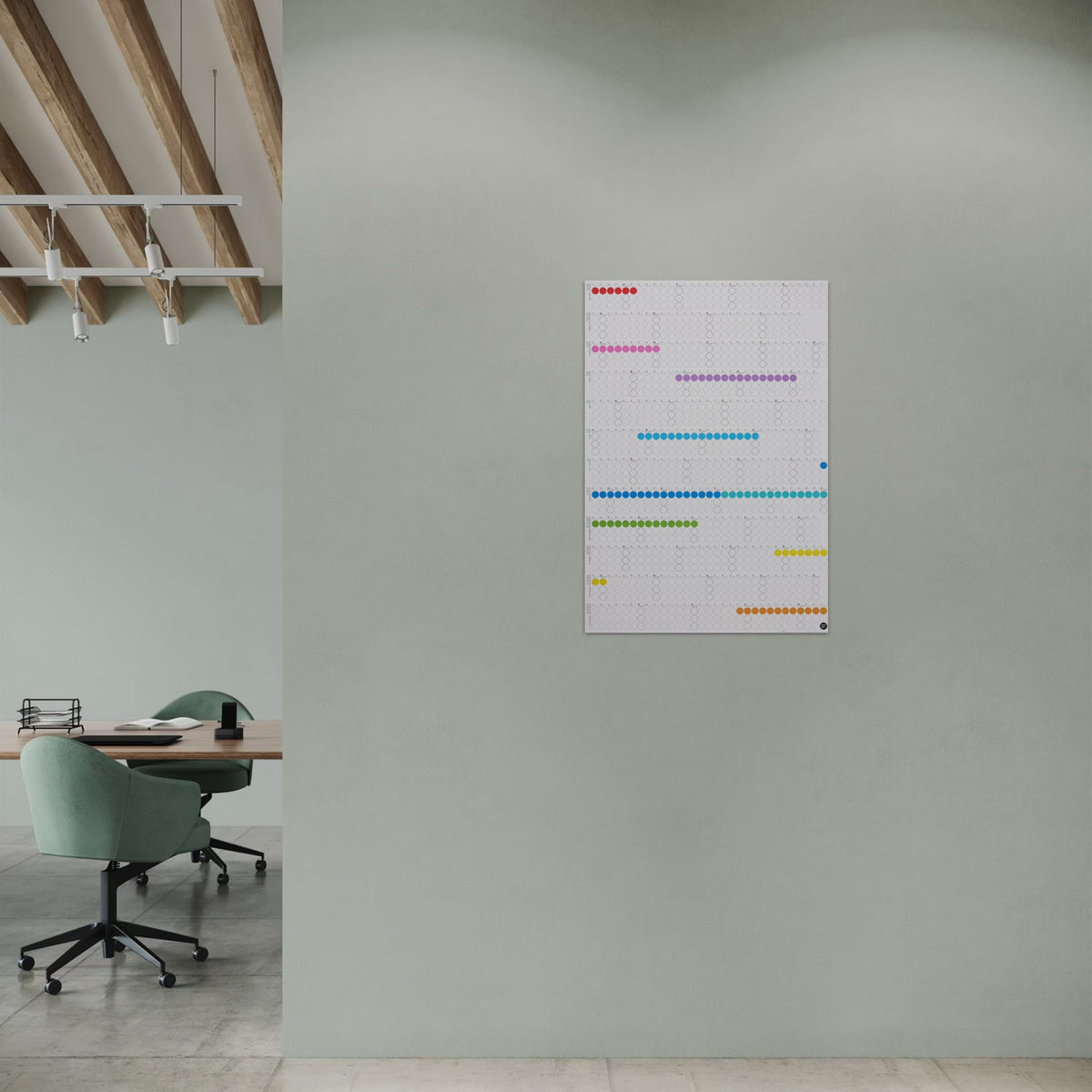 HIGH RAINBOW - Agenda annuel - Format portrait | point sur