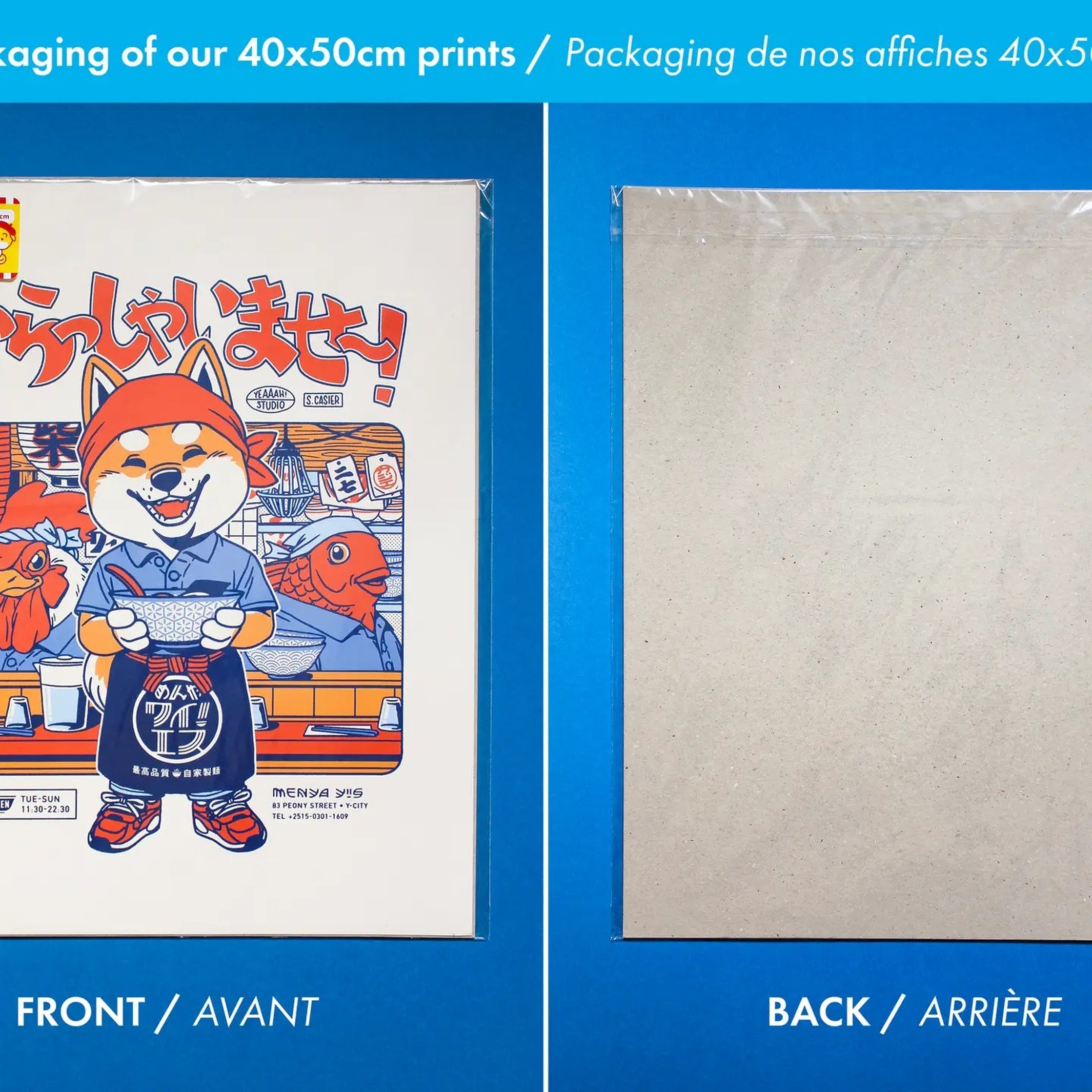 IRASSHAIMASE - Ramen Poster - 40x50 cm | Yeaaah! Studio