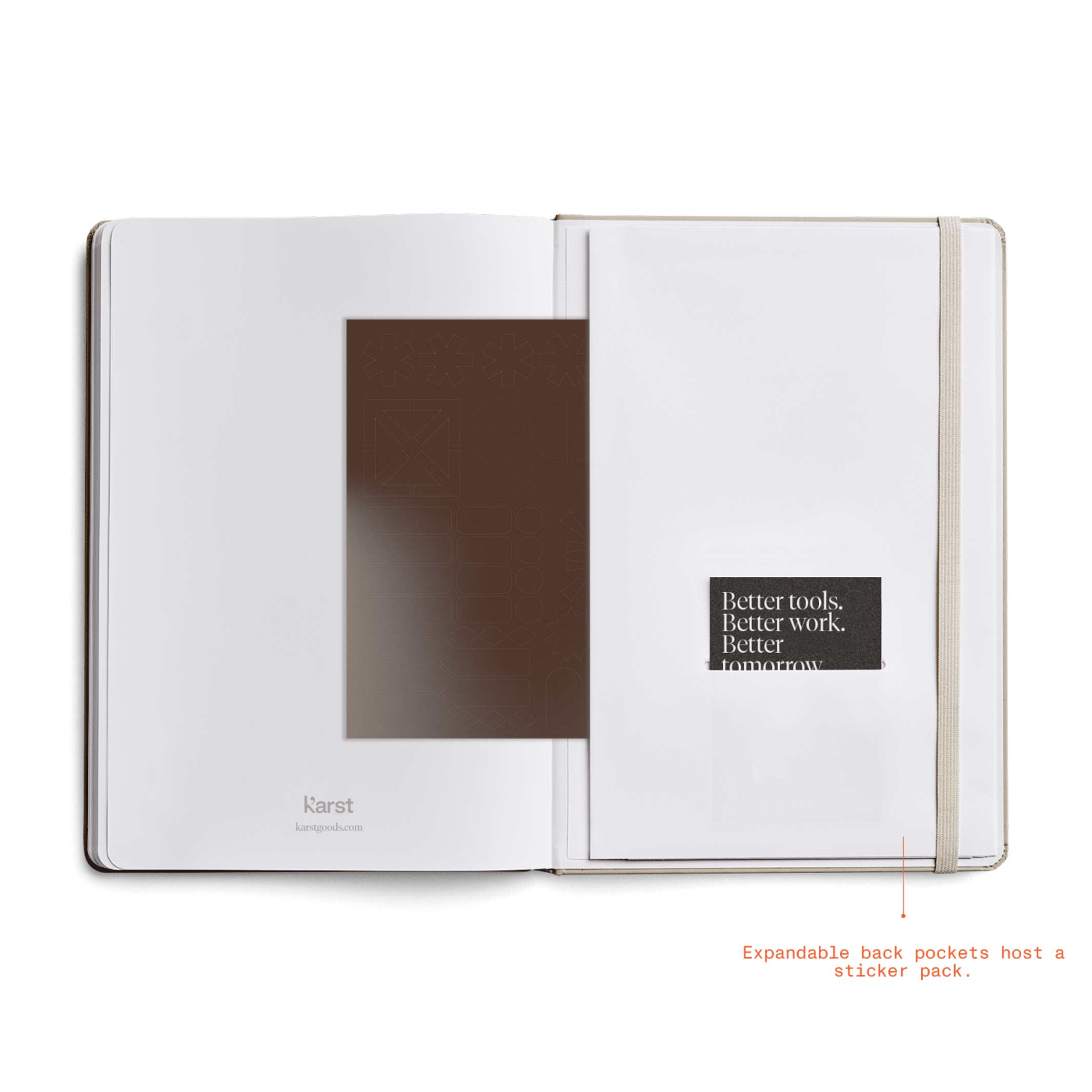 DAILY PLANNER 2026 LATTE - two-piece Daily Planner & Calendar Set - Hardcover A5 | KarstGoods
