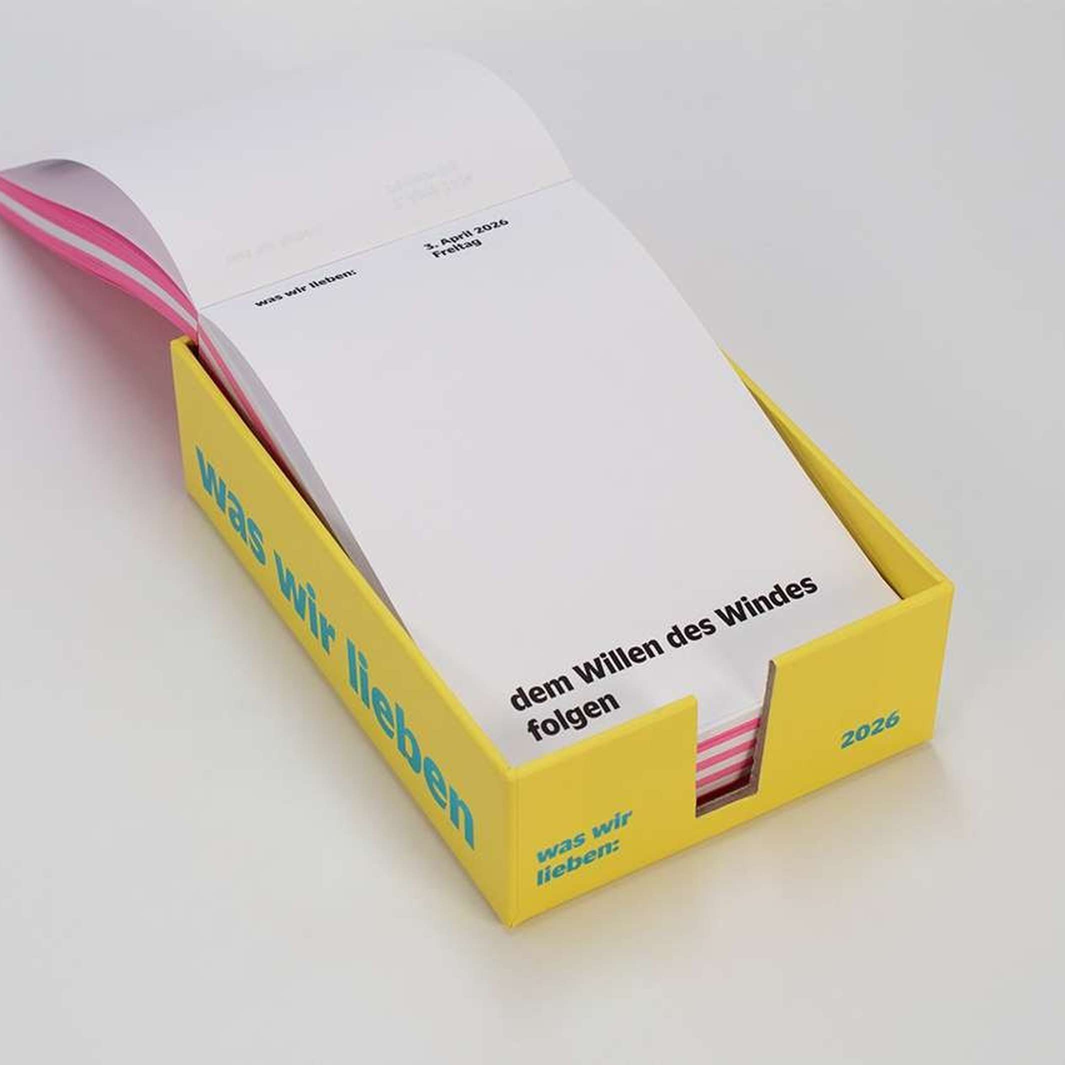 WAS WIR LIEBEN - Notiz-Kalender 2026 | Daniela Spinelli & Birte Spreuer | Hermann Schmidt Verlag