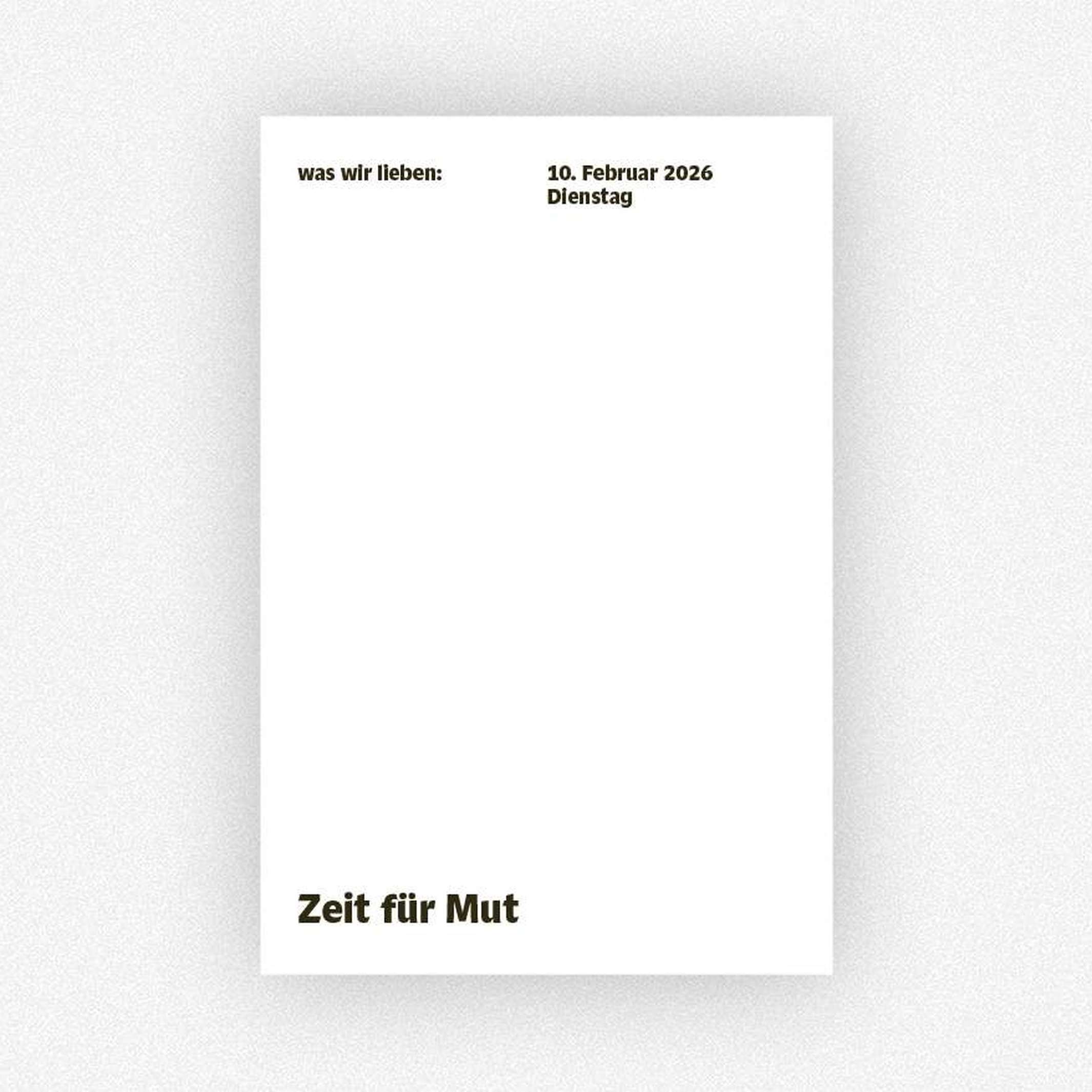 WAS WIR LIEBEN - Notiz-Kalender 2026 | Daniela Spinelli & Birte Spreuer | Hermann Schmidt Verlag