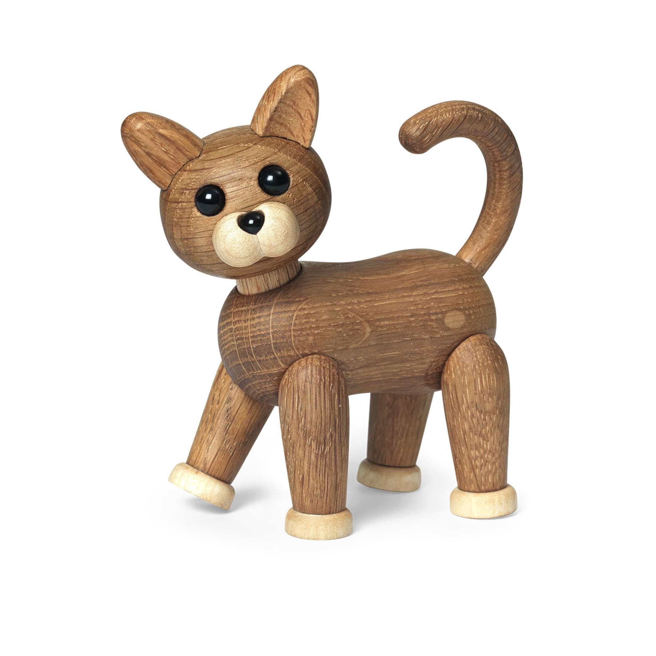 SNEAKY - Funny Wooden Kitten - Decorative Figurine | Chresten Sommer | Spring Copenhagen