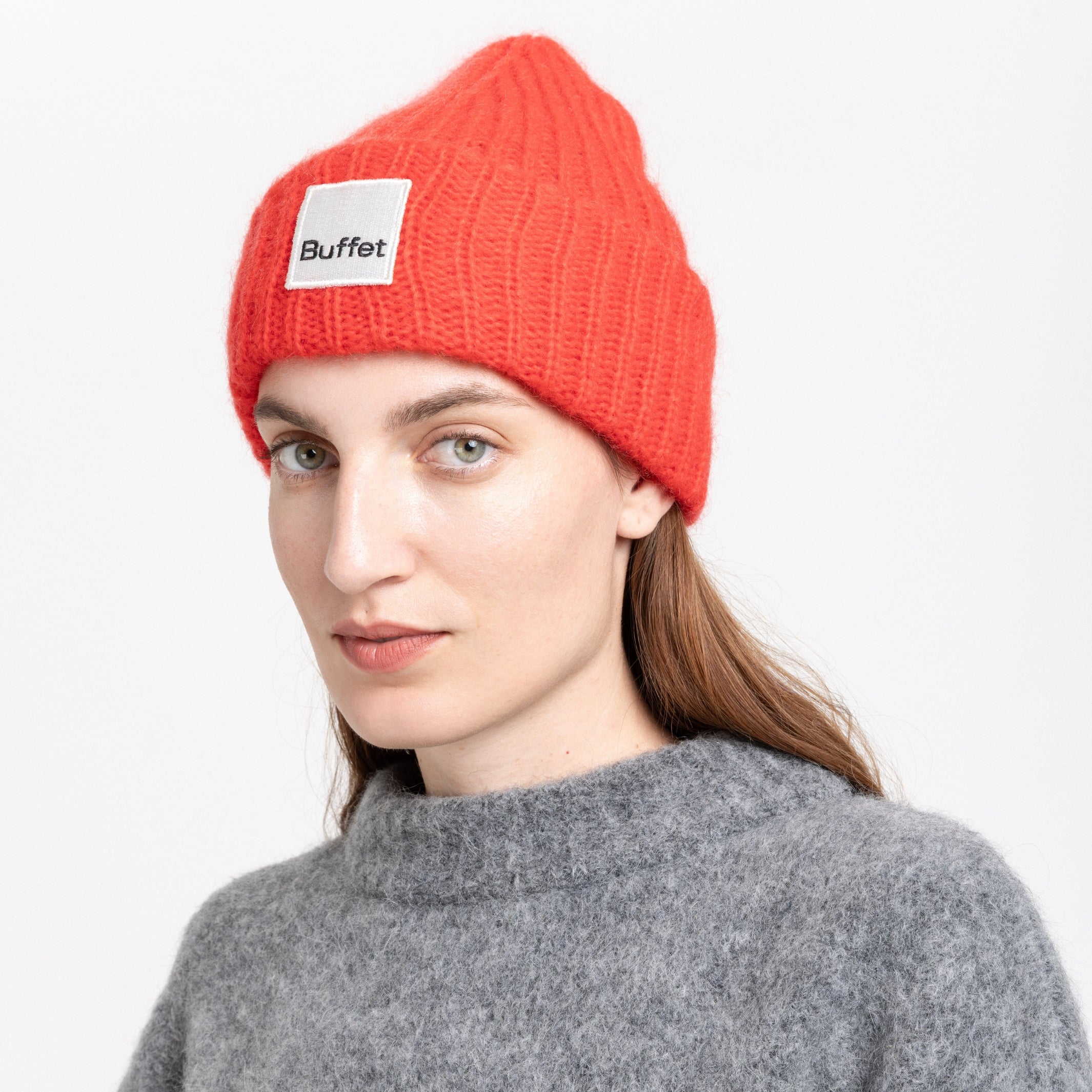 CHUNKY MOHAIR - Beanie - red | Buffet Clothing