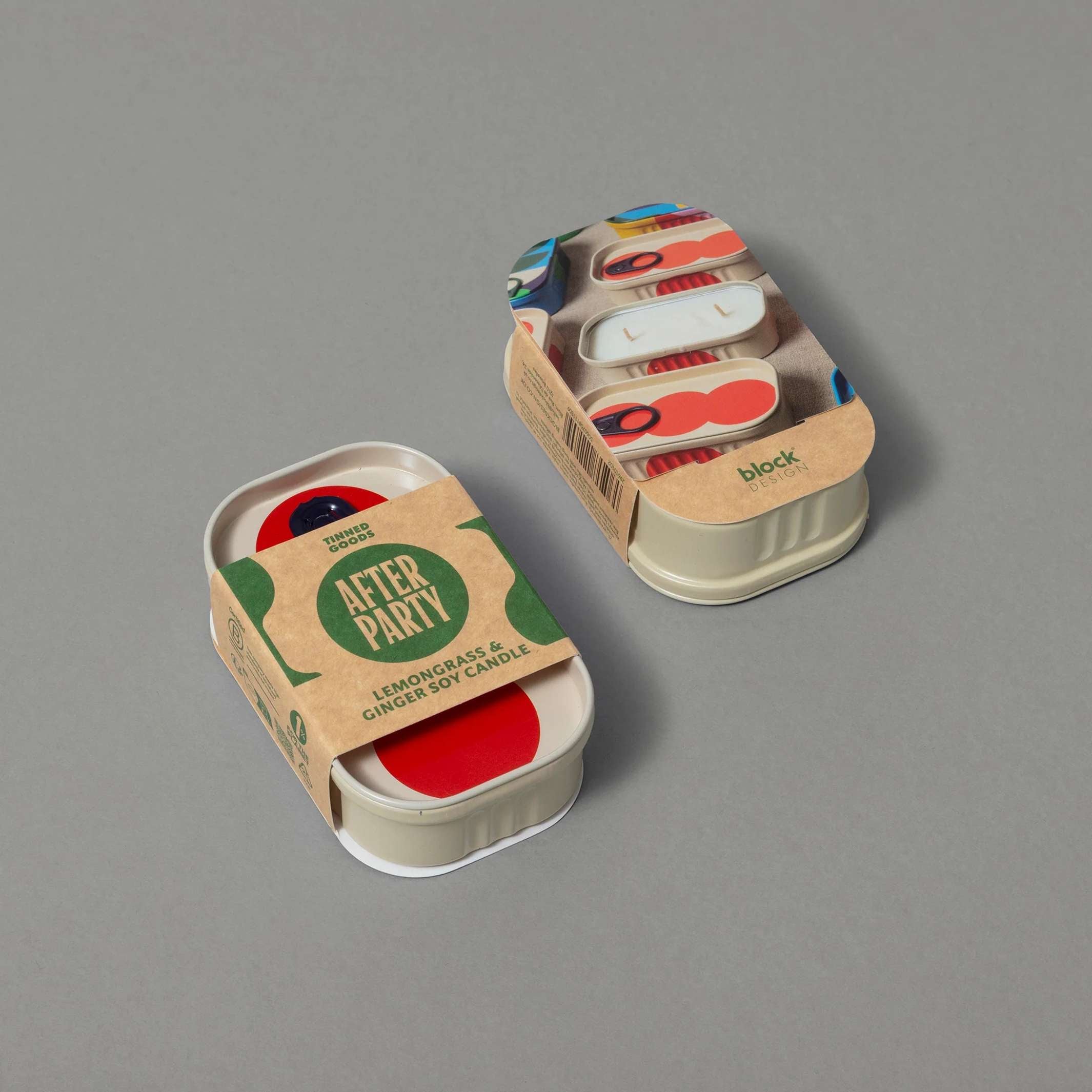 AFTER PARTY - Tinned Goods - Zitronengras & Ingwer Soja Kerze | Block Design