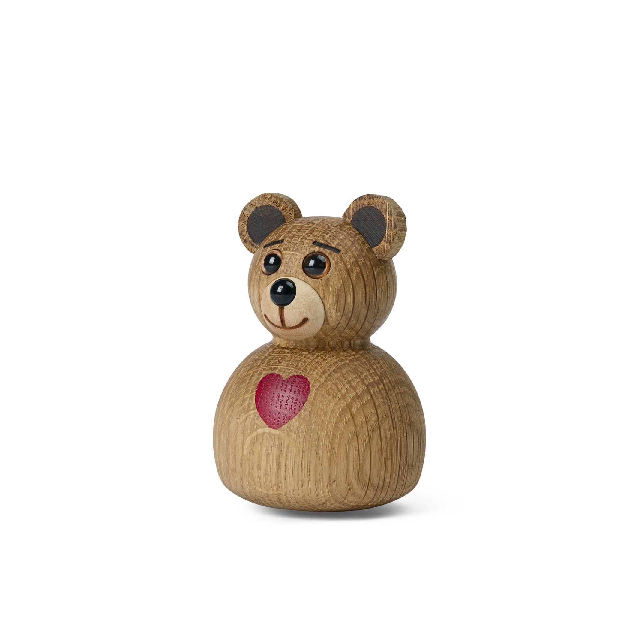 MINI TEDDY - Teddybär Stehaufmännchen aus Holz 7 cm hoch - Thor Høy | Spring Copenhagen