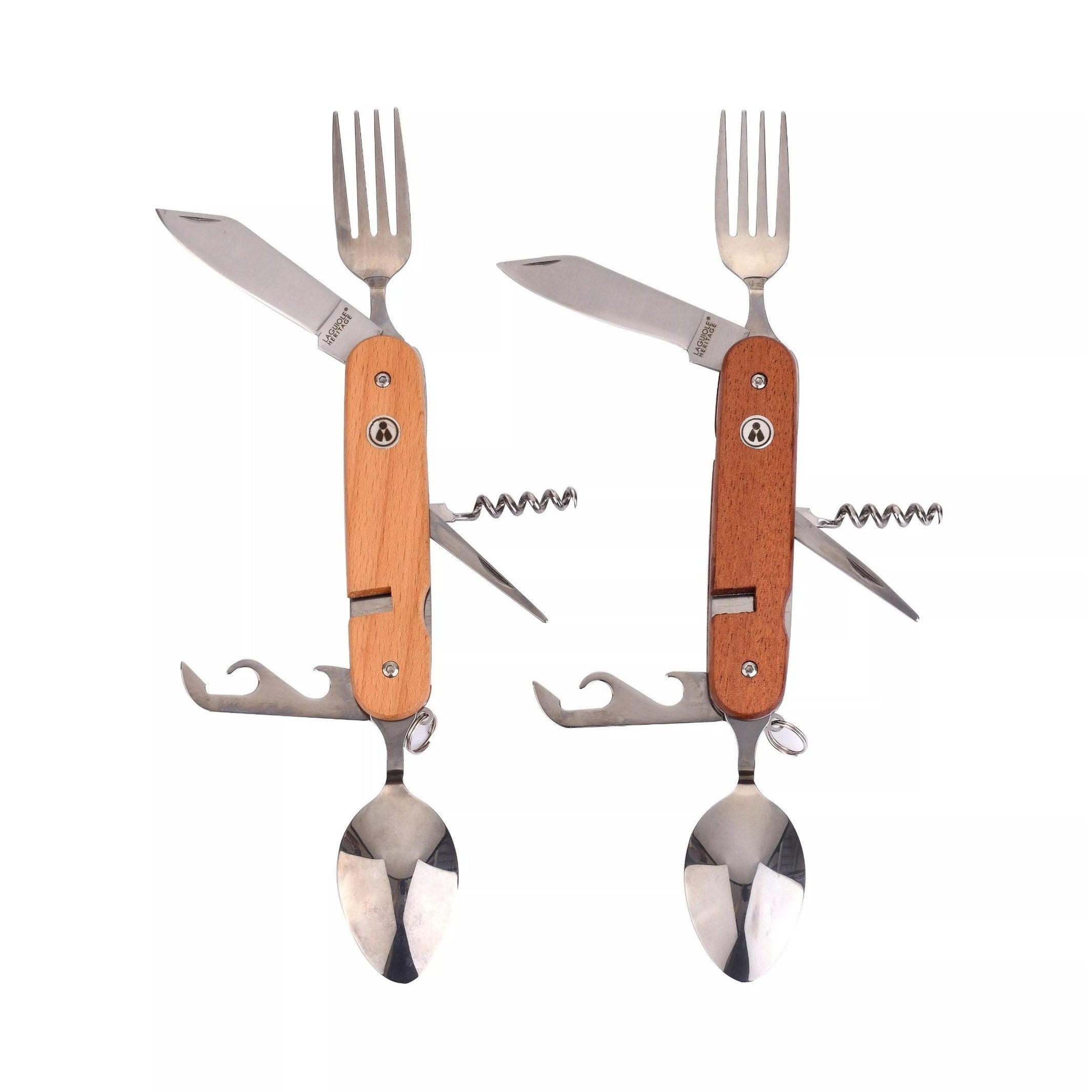 COUVERTS PLIABLES CAMPING - Set aus 2 faltbaren Multifunktionsbestecken | Laguiole