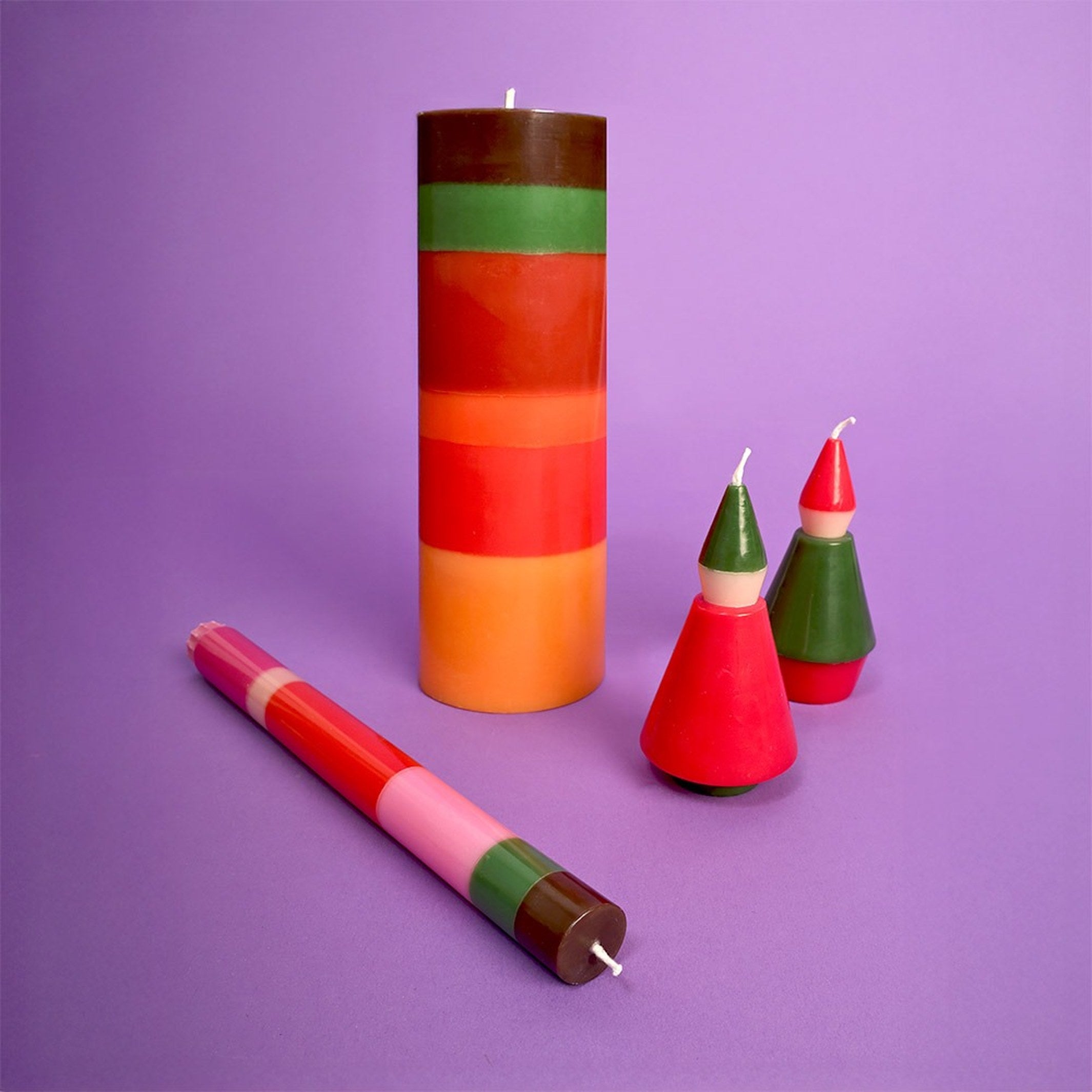 JOYFUL XMAS - Big Pillar Candle - 73 hrs burn time | not the girl who misses much