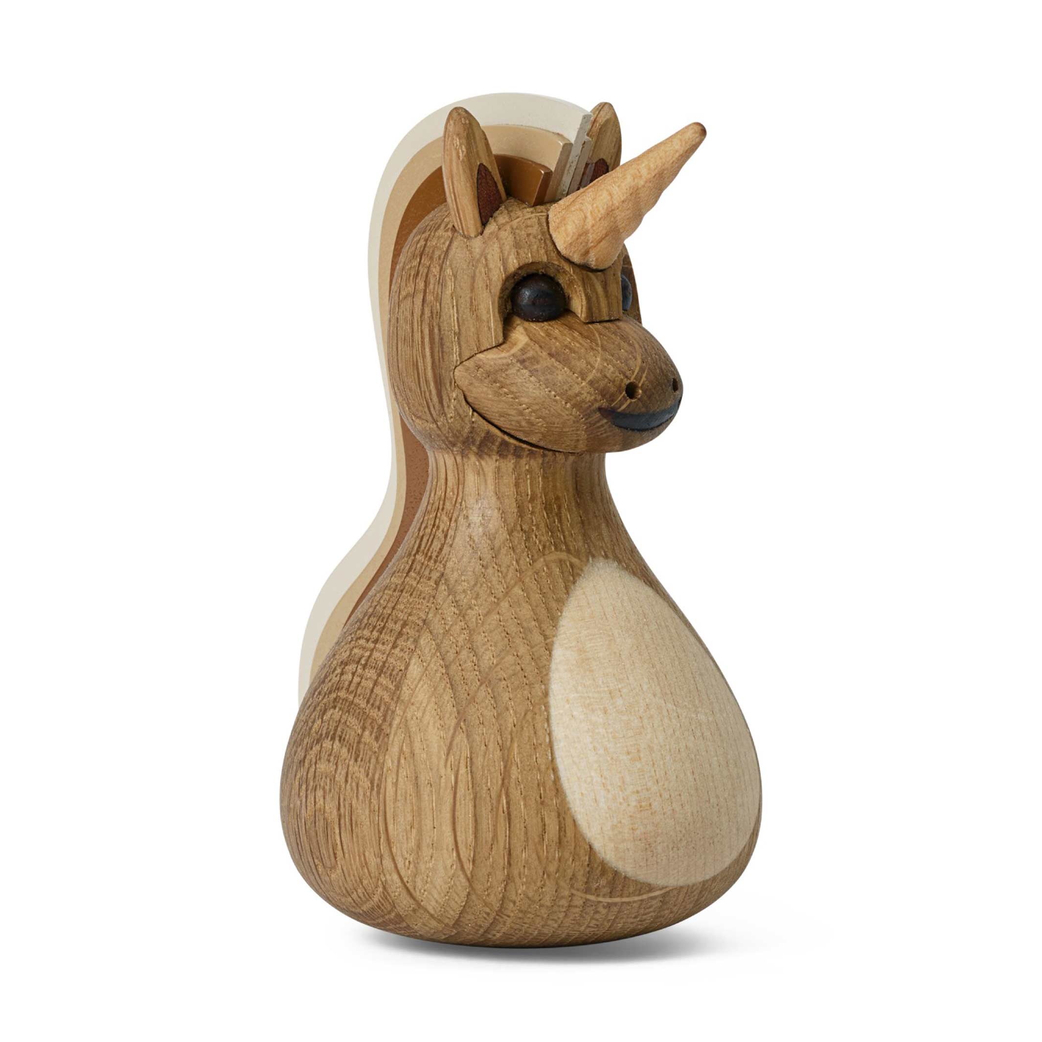TWINKLE - Wooden Unicorn Tumble Toy 10 cm high - Thor Høy | Spring Copenhagen