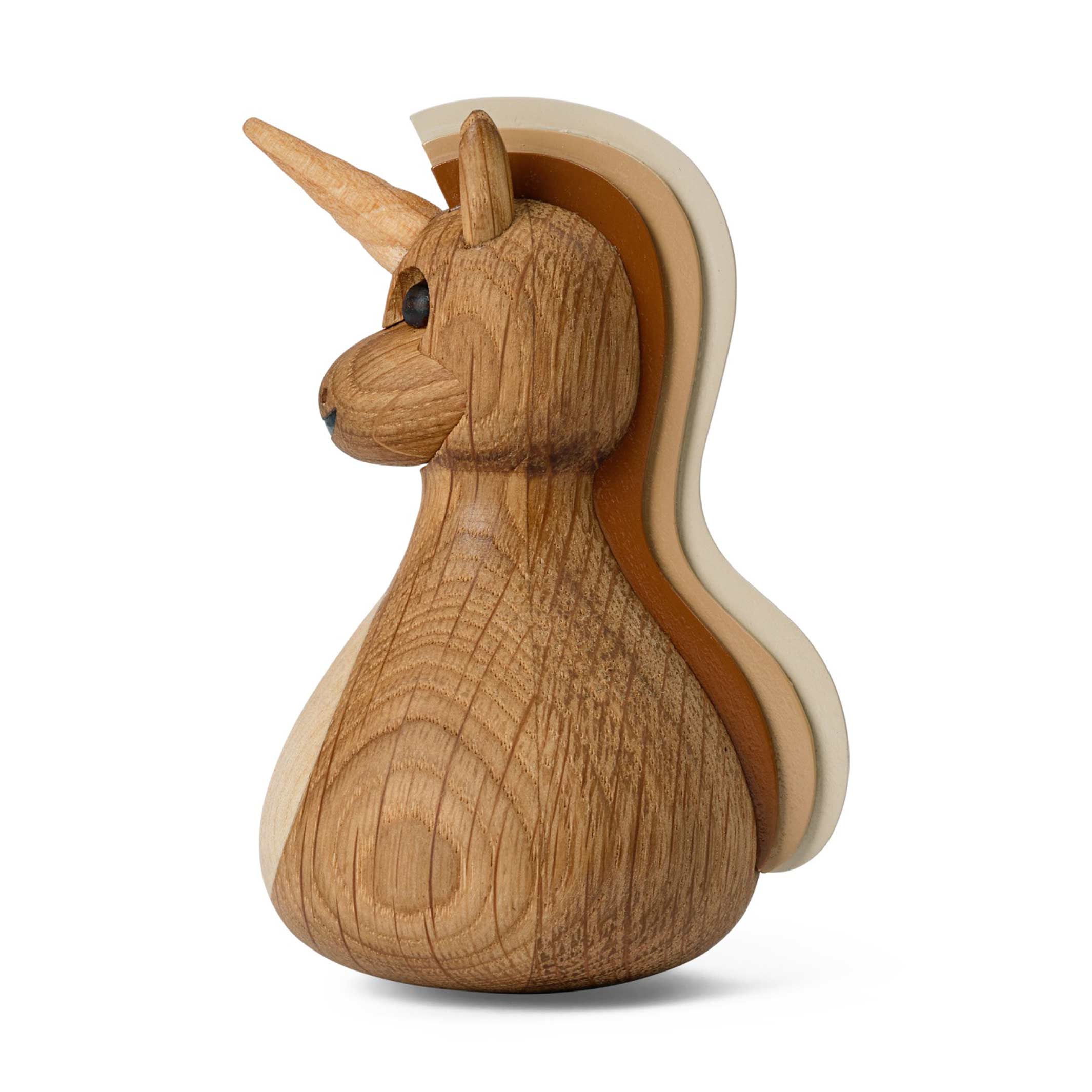 TWINKLE - Einhorn Stehaufmännchen aus Holz 10 cm hoch - Thor Høy | Spring Copenhagen
