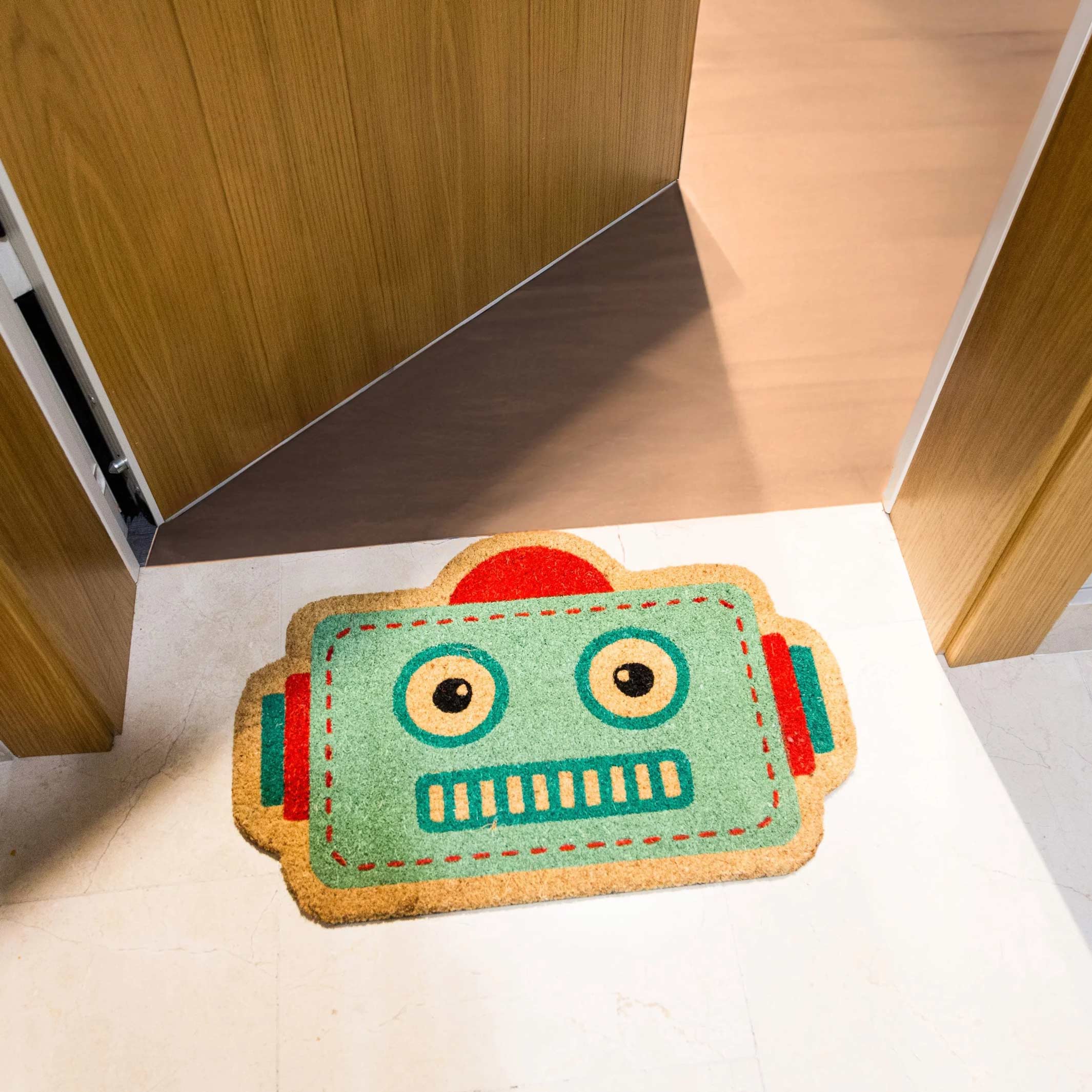 ROBOT - light blue Doormat - 60x40 cm | Fisura