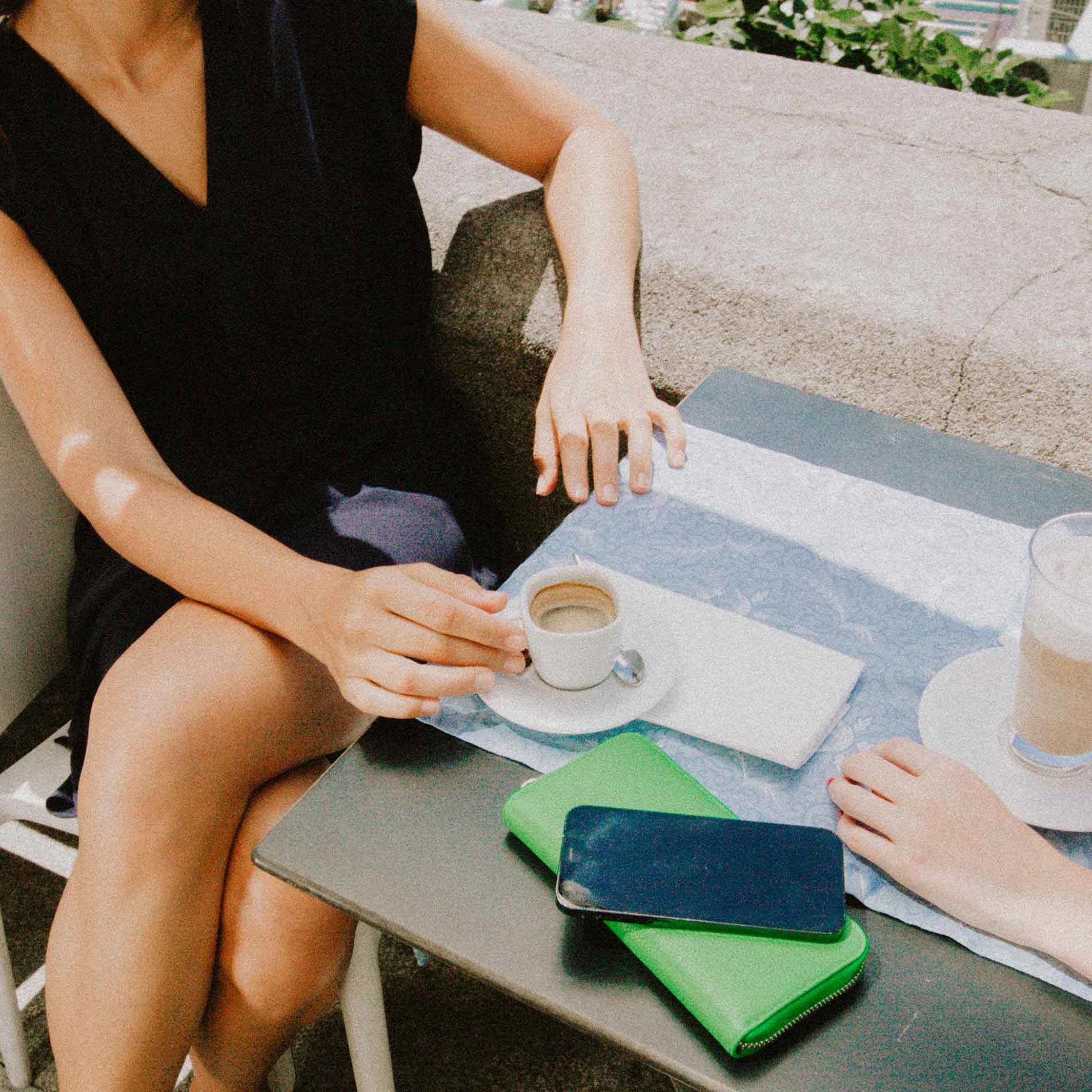 ETTA - Green Leather Purse | farans