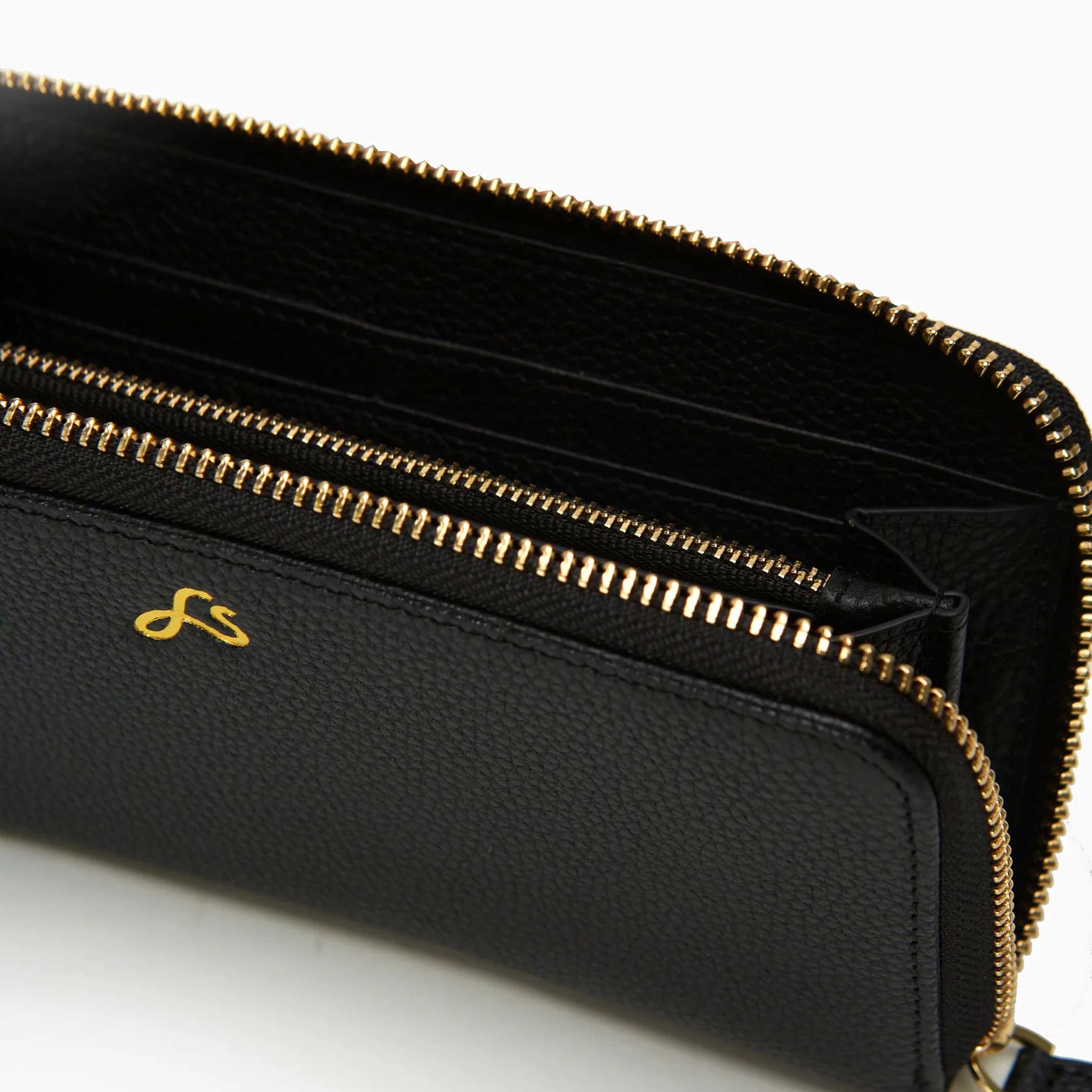 ETTA - Black Leather Purse | farans