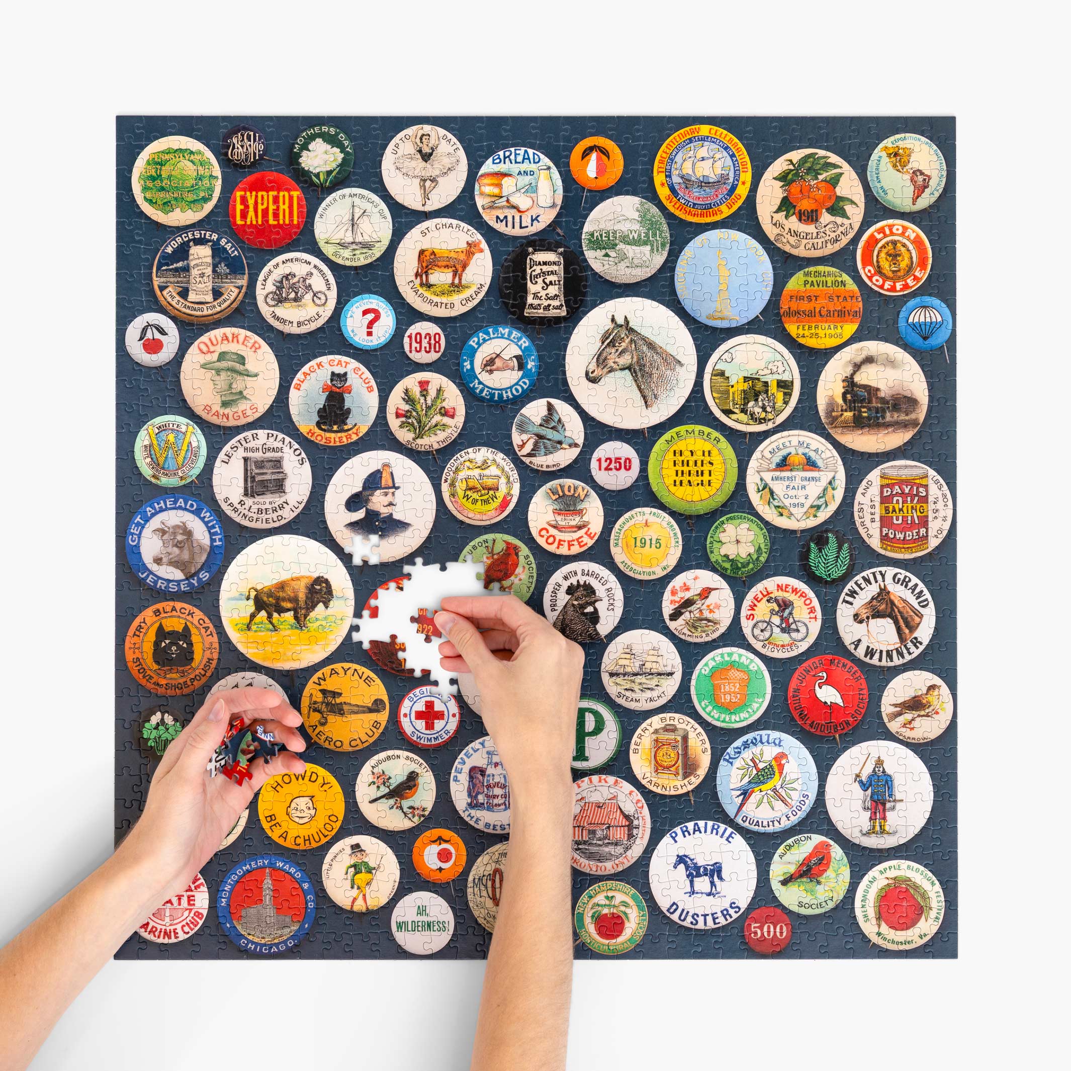 BUTTONS - Vintage Anstecker Puzzle 1.000 Teile | parkside