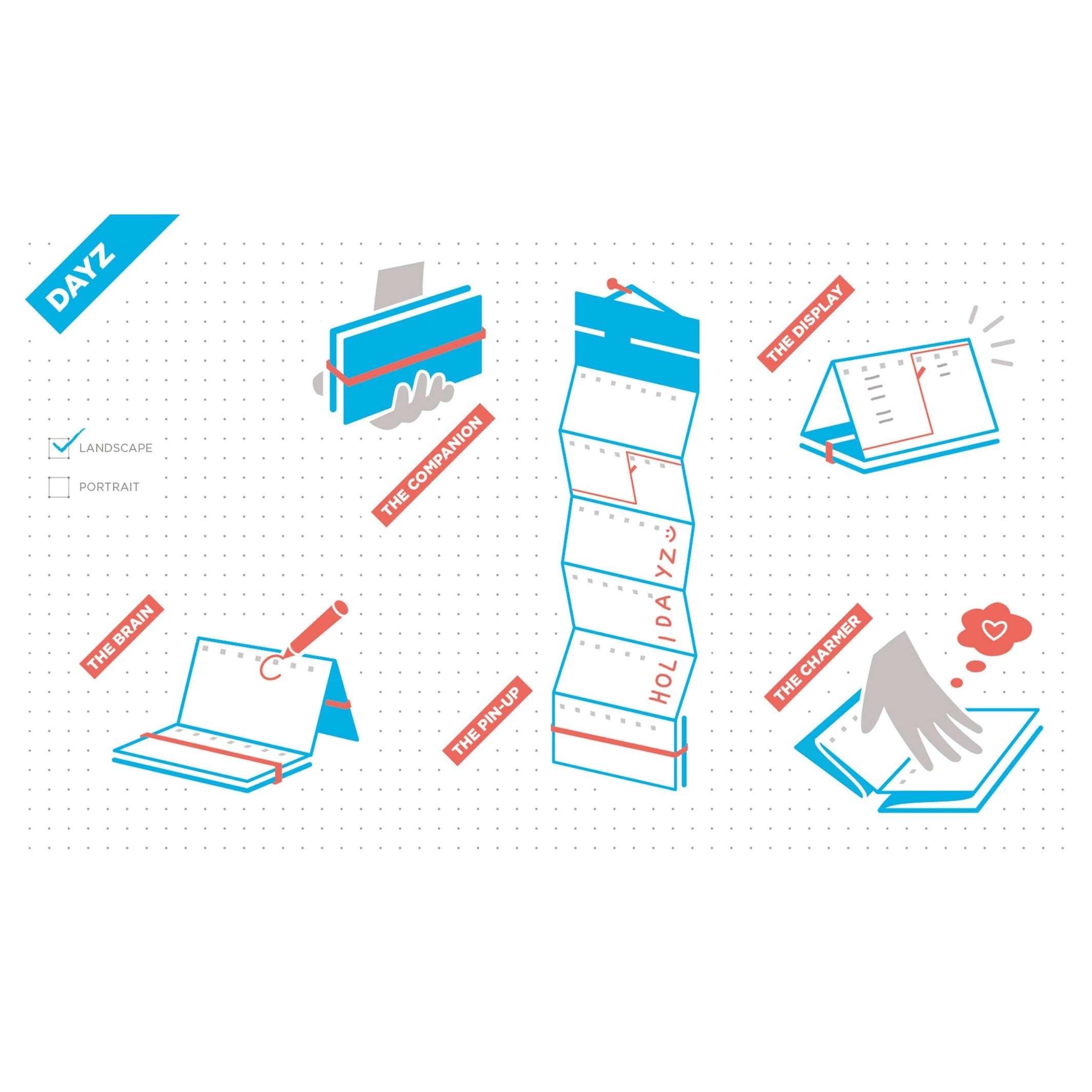 DAYS landspace - Weekly planner 26/27 | Less Thingz