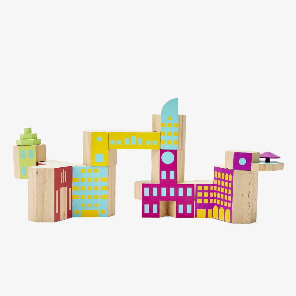 BLOCKITECTURE® | DÉCO Méga Set | BLOCS DE CONSTRUCTION Architecture en bois | James Paulius | Sont conscients