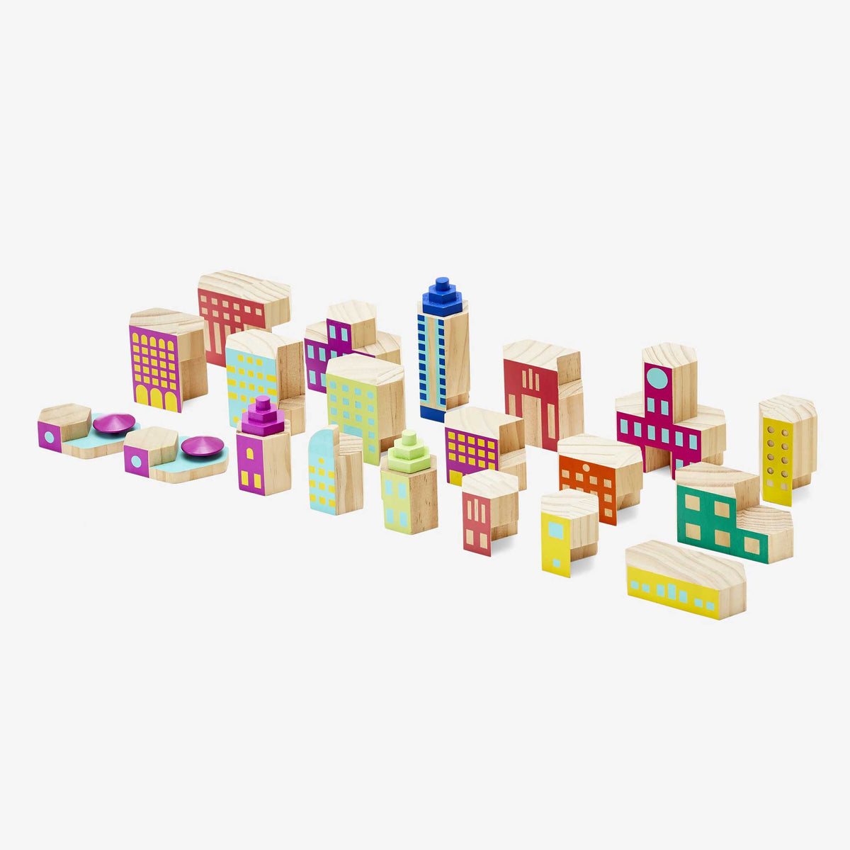 BLOCKITECTURE® | DÉCO Méga Set | BLOCS DE CONSTRUCTION Architecture en bois | James Paulius | Sont conscients
