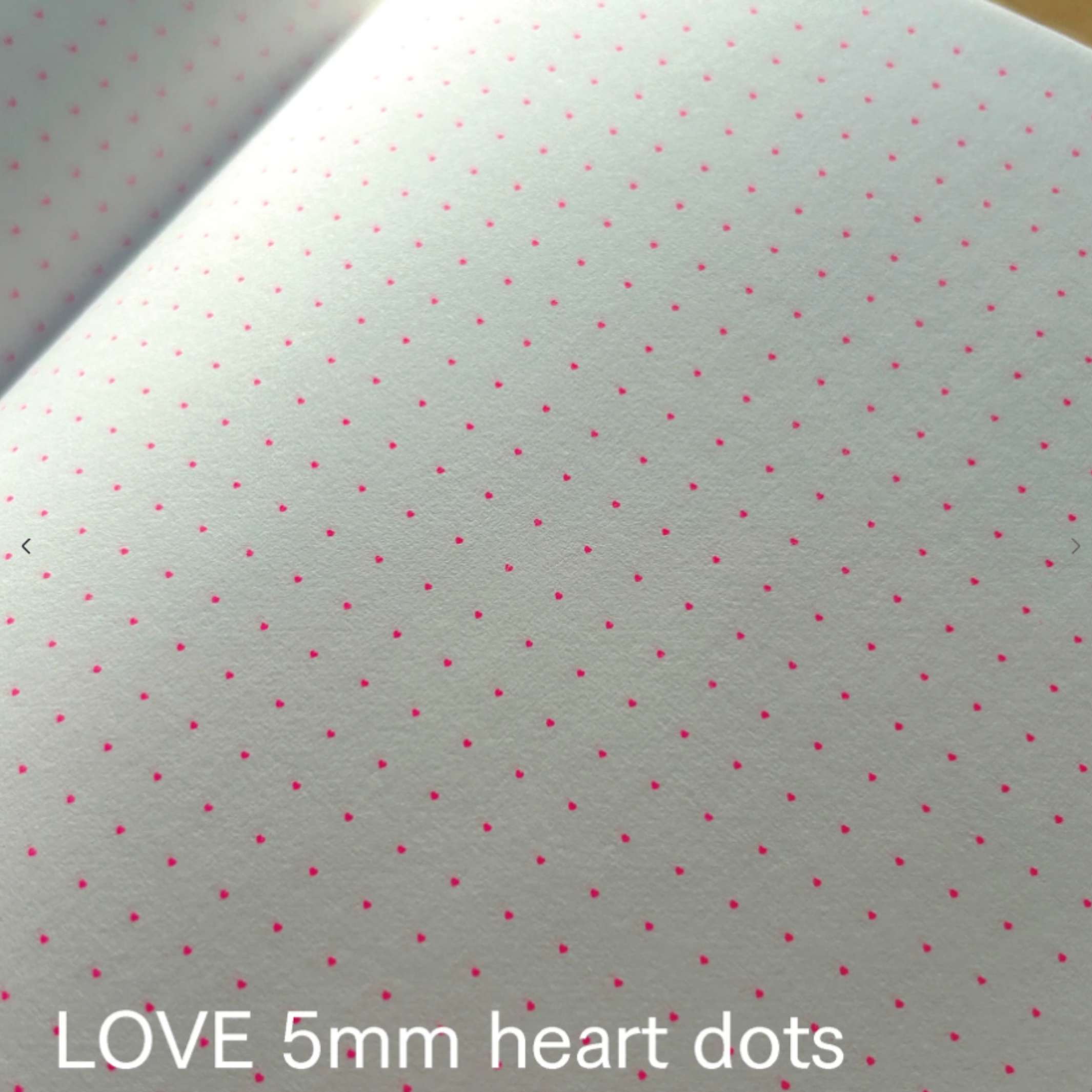 Notebook Tape Bound Love Random – Letterpress, A5 | Tomigaya