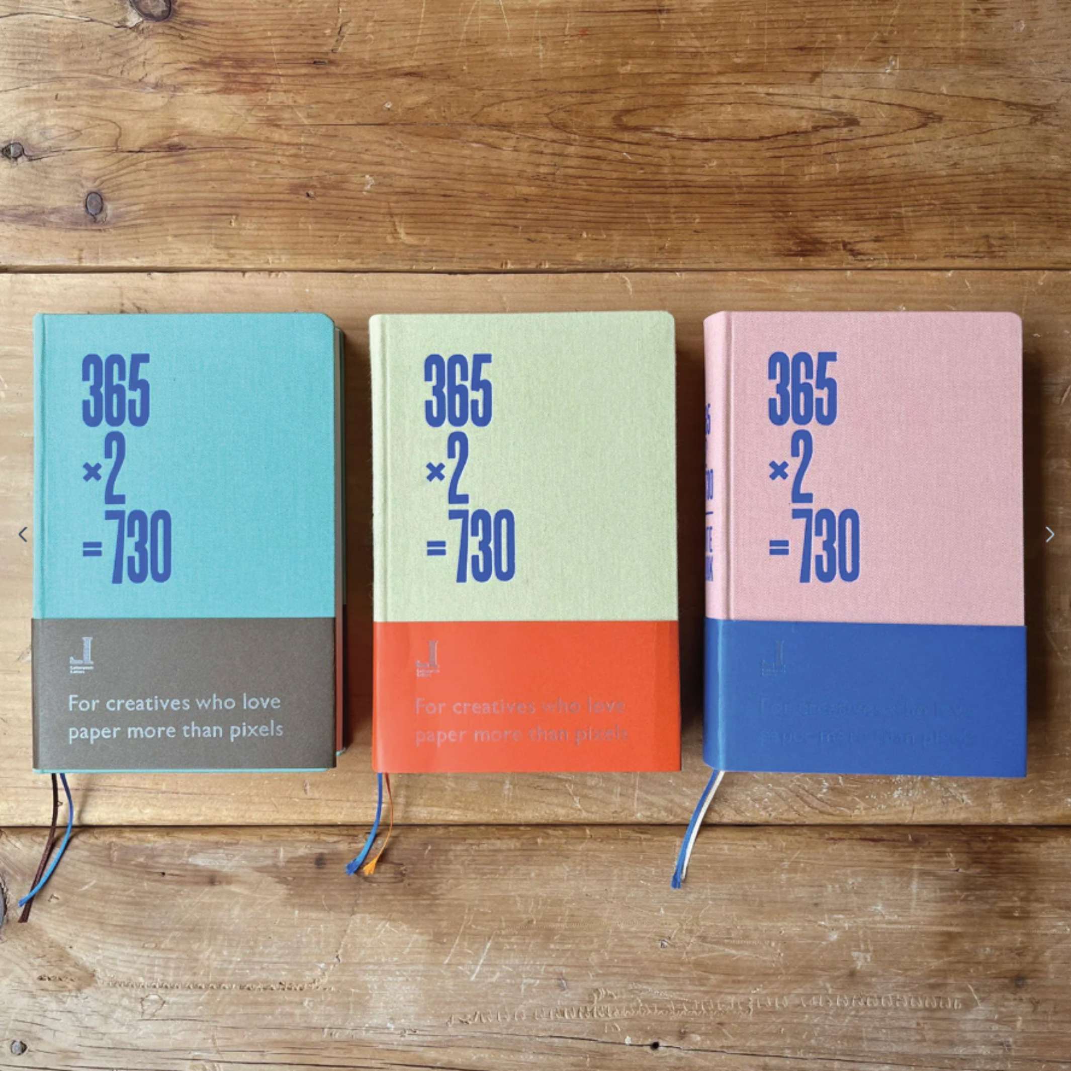 Notizbuch 365×2 Rosa Pink – Letterpress, A5, 2 Jahre | Tomigaya