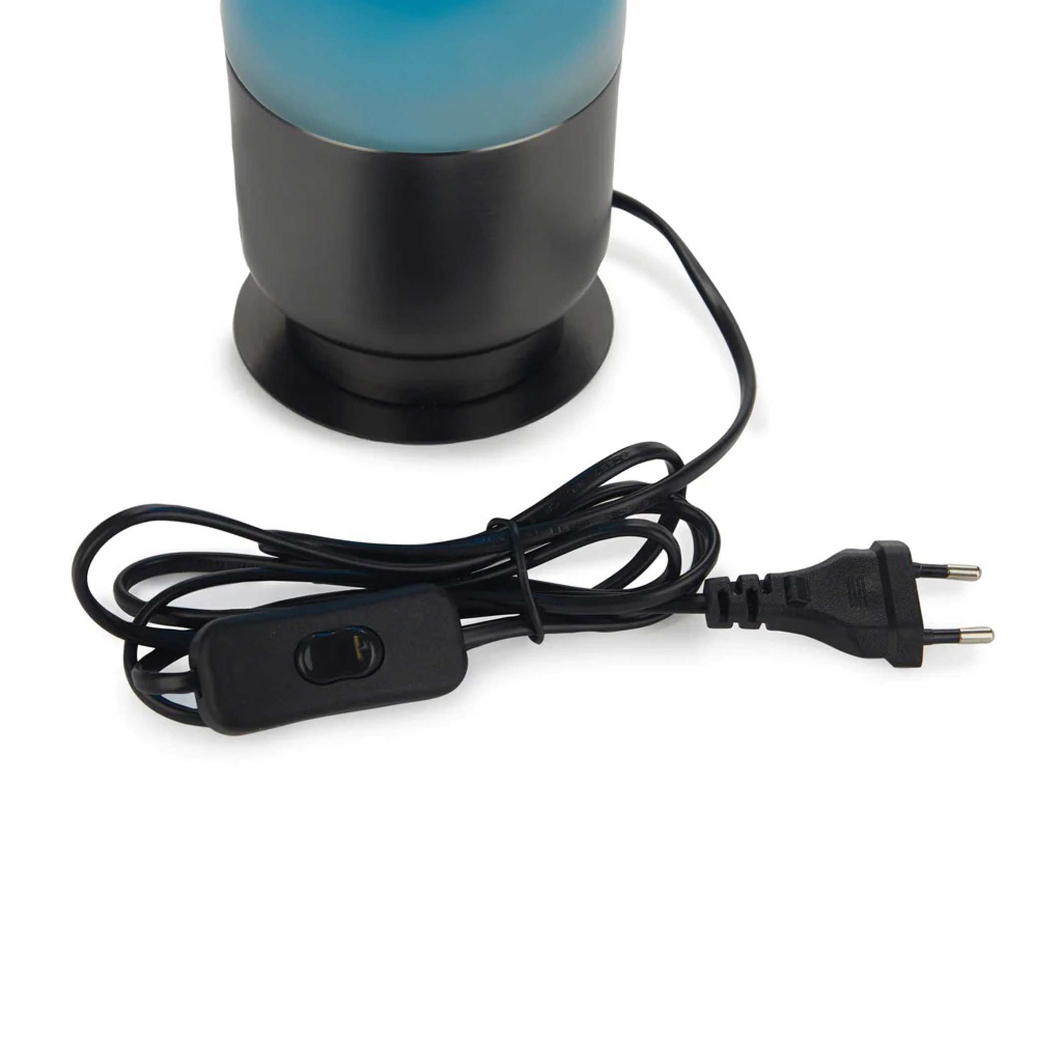 Lavalampe Capsule – Blau-Weiß · Aluminium · 35 cm | Balvi