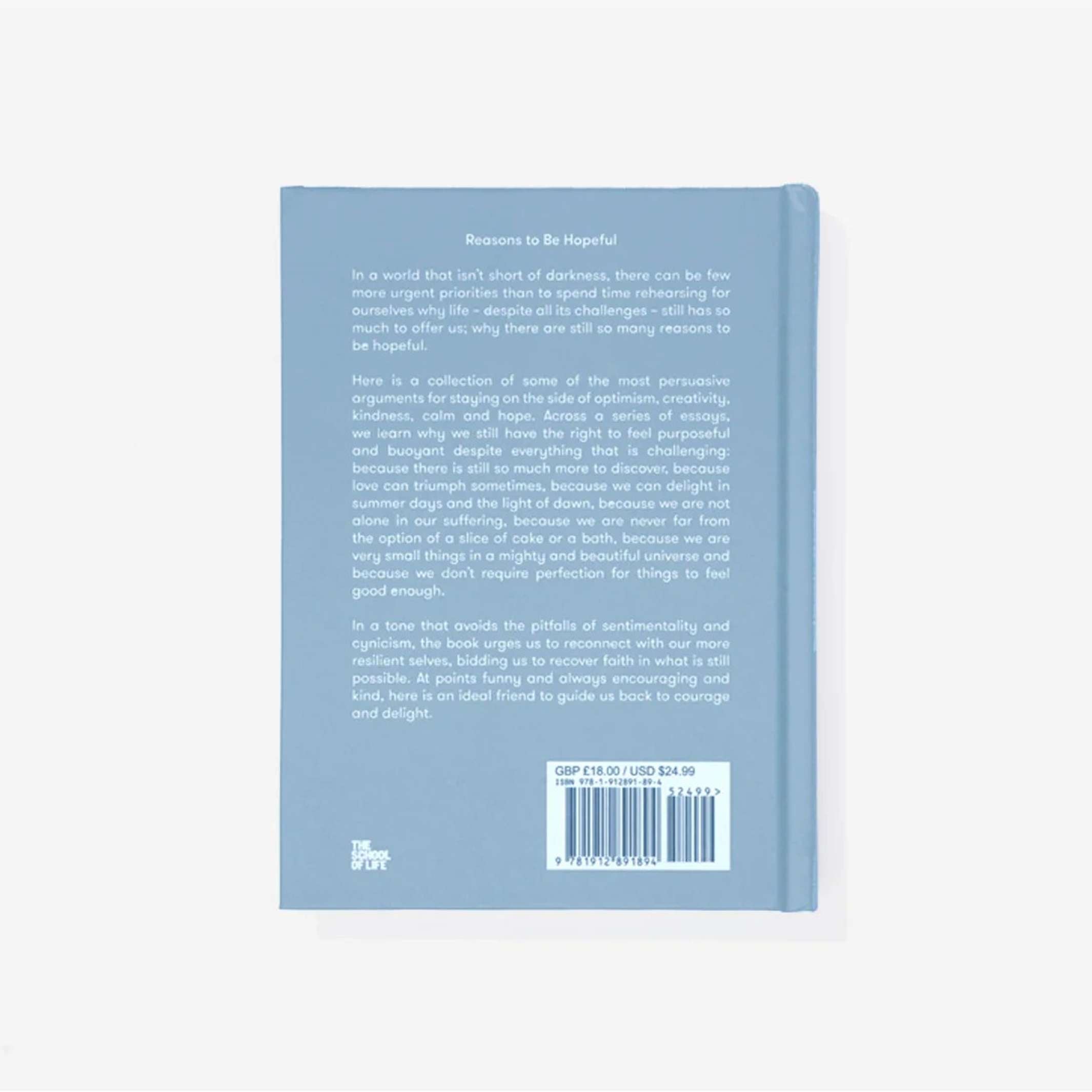 Book "Reasons to Be Hopeful" – Hardcover | The School of Life