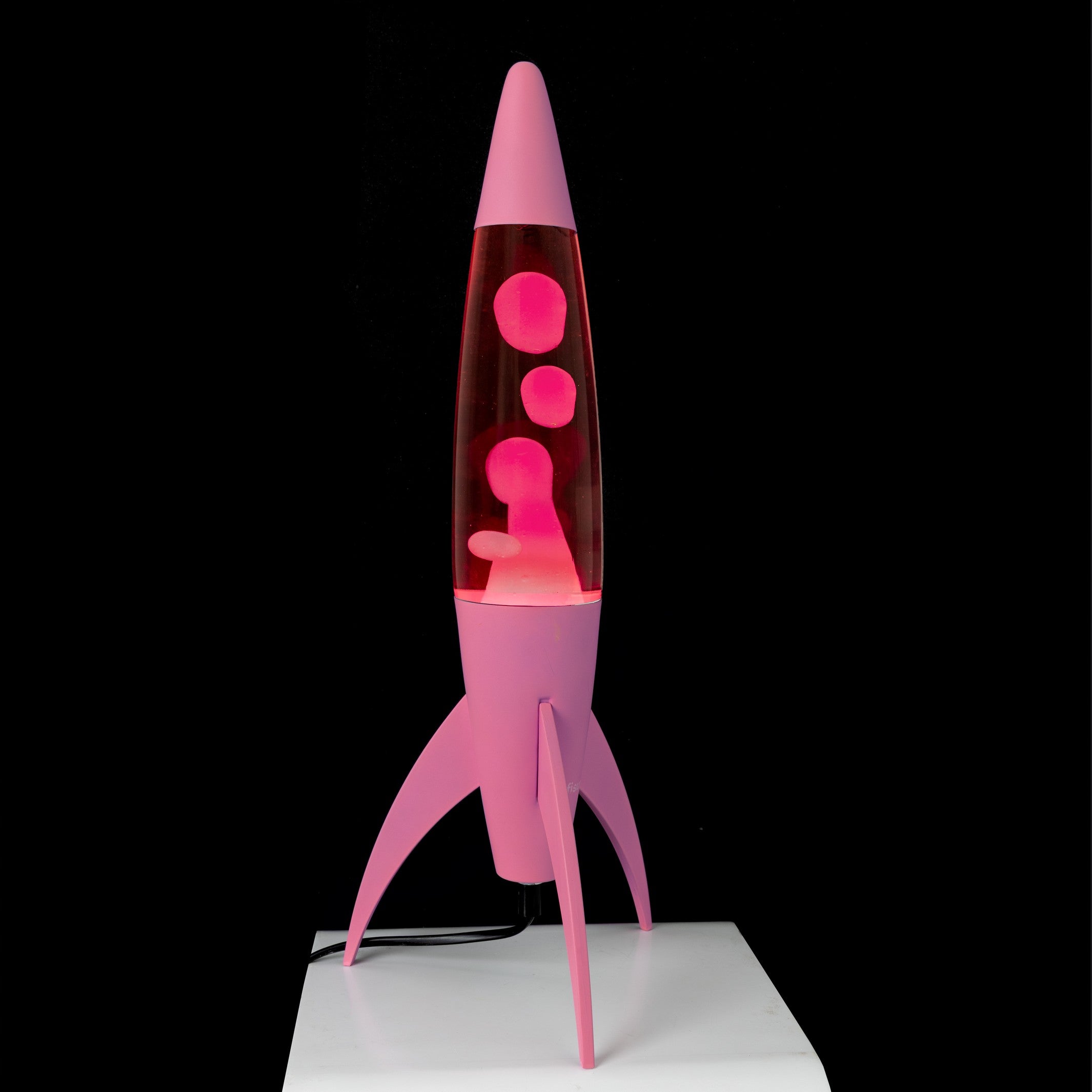 Lava Lamp Rocket – Pink Monochrome · Retro · 45 cm | Fisura · Table Lamp