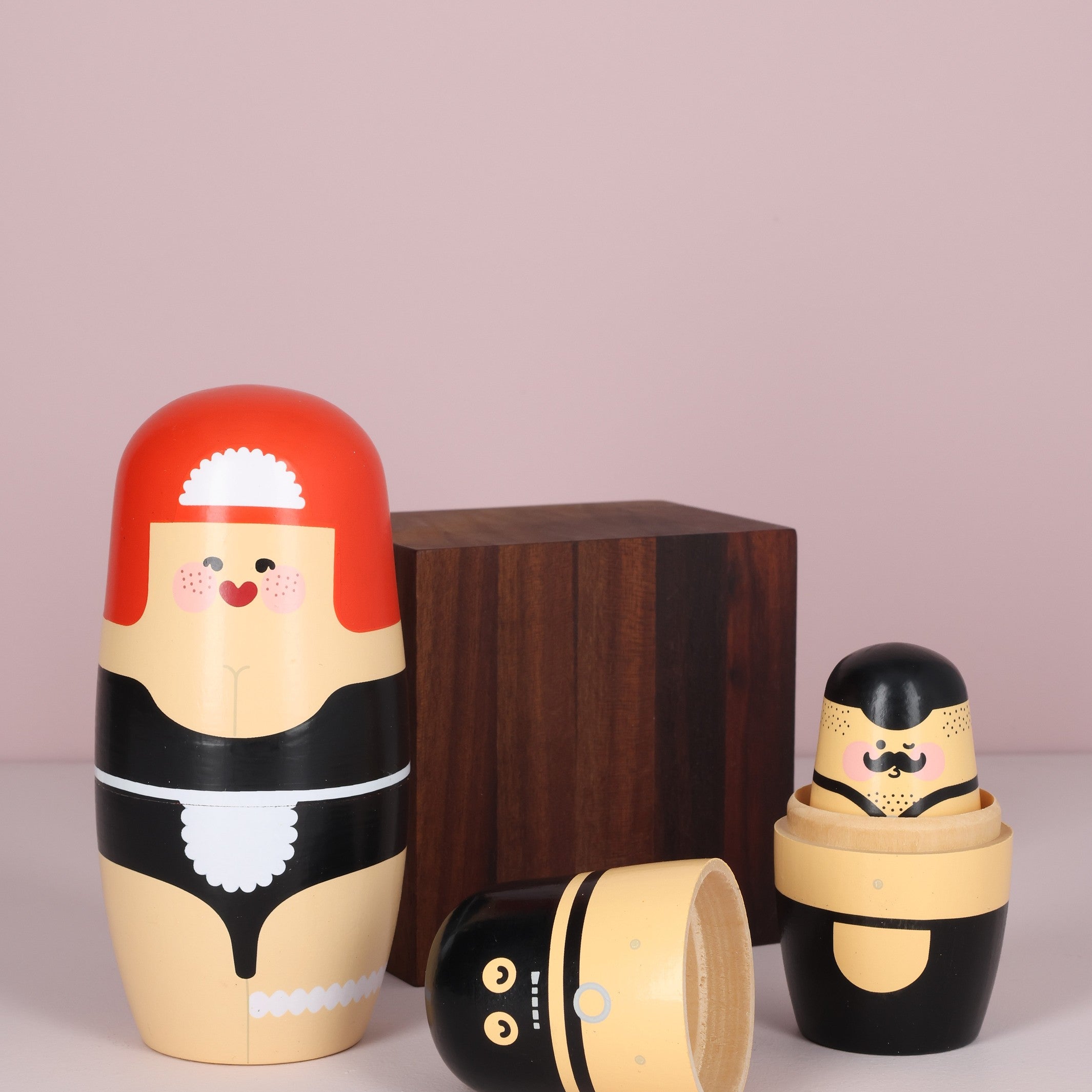 Holzfiguren Expressions Sex – 3er-Set · 14 cm | Spring Copenhagen · Erotikgeschenk