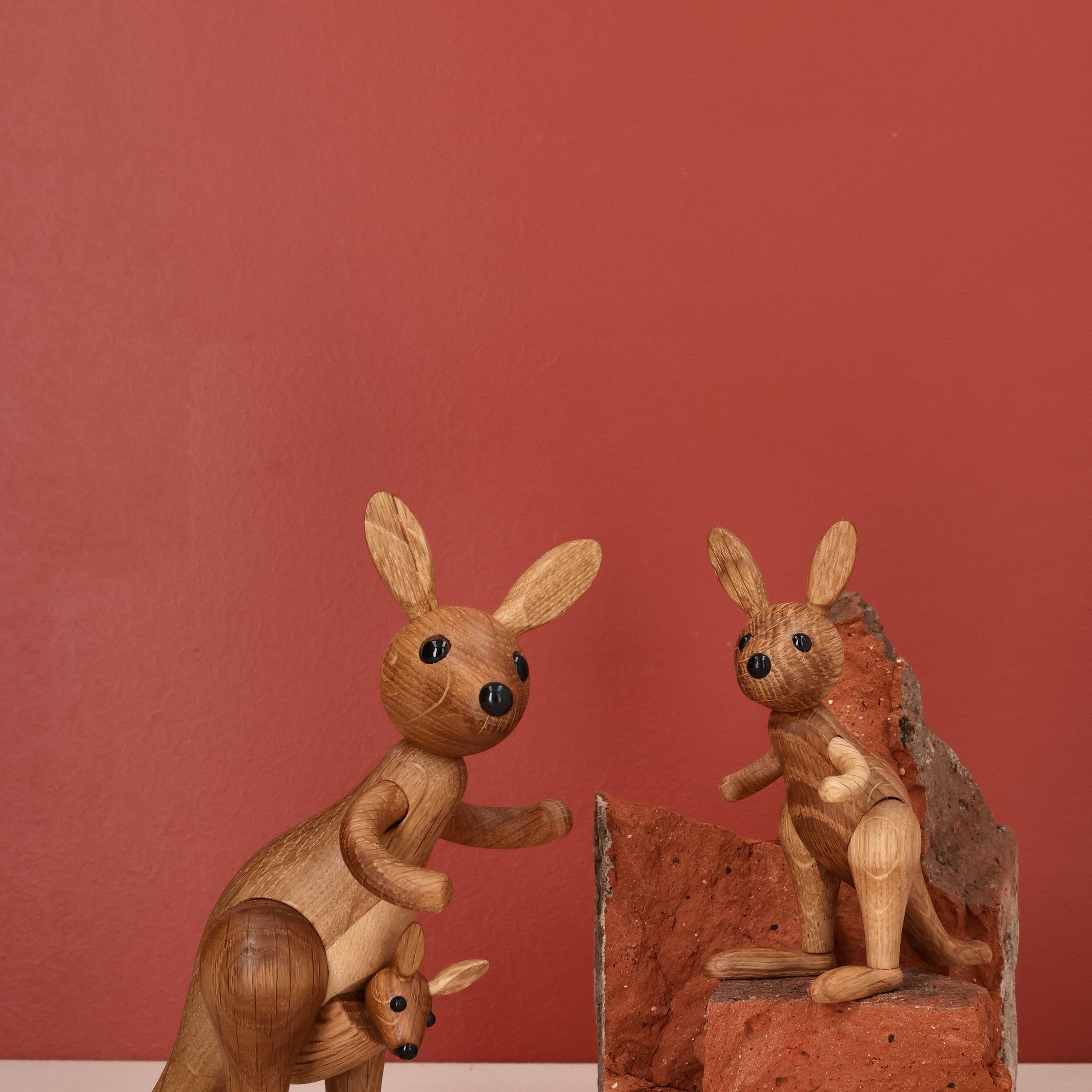Wooden Kangaroo Roo – 11.5 cm · Animal Figure | Spring Copenhagen · Desk Decor