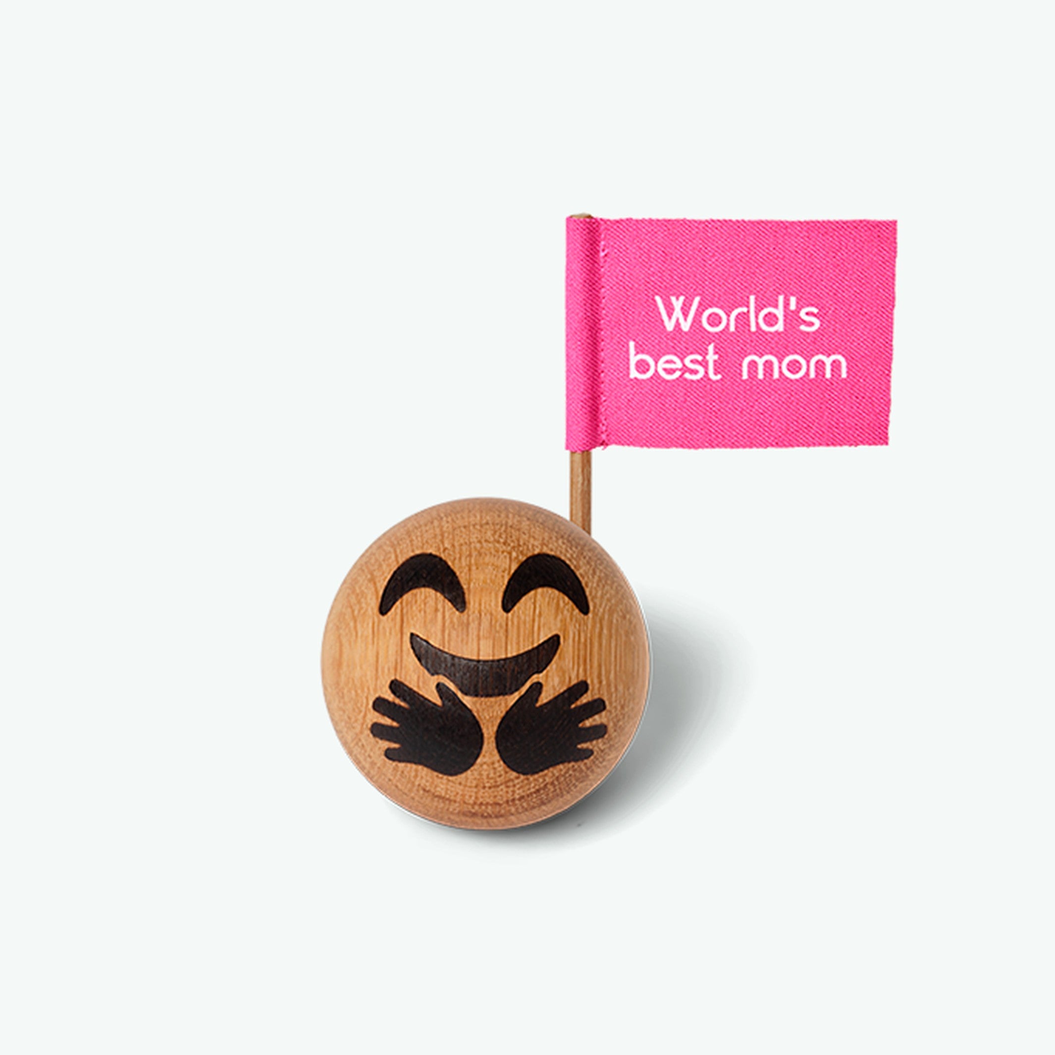 Holz-Emoticon Mum & Dad – Eiche · Ø 5 cm | Spring Copenhagen