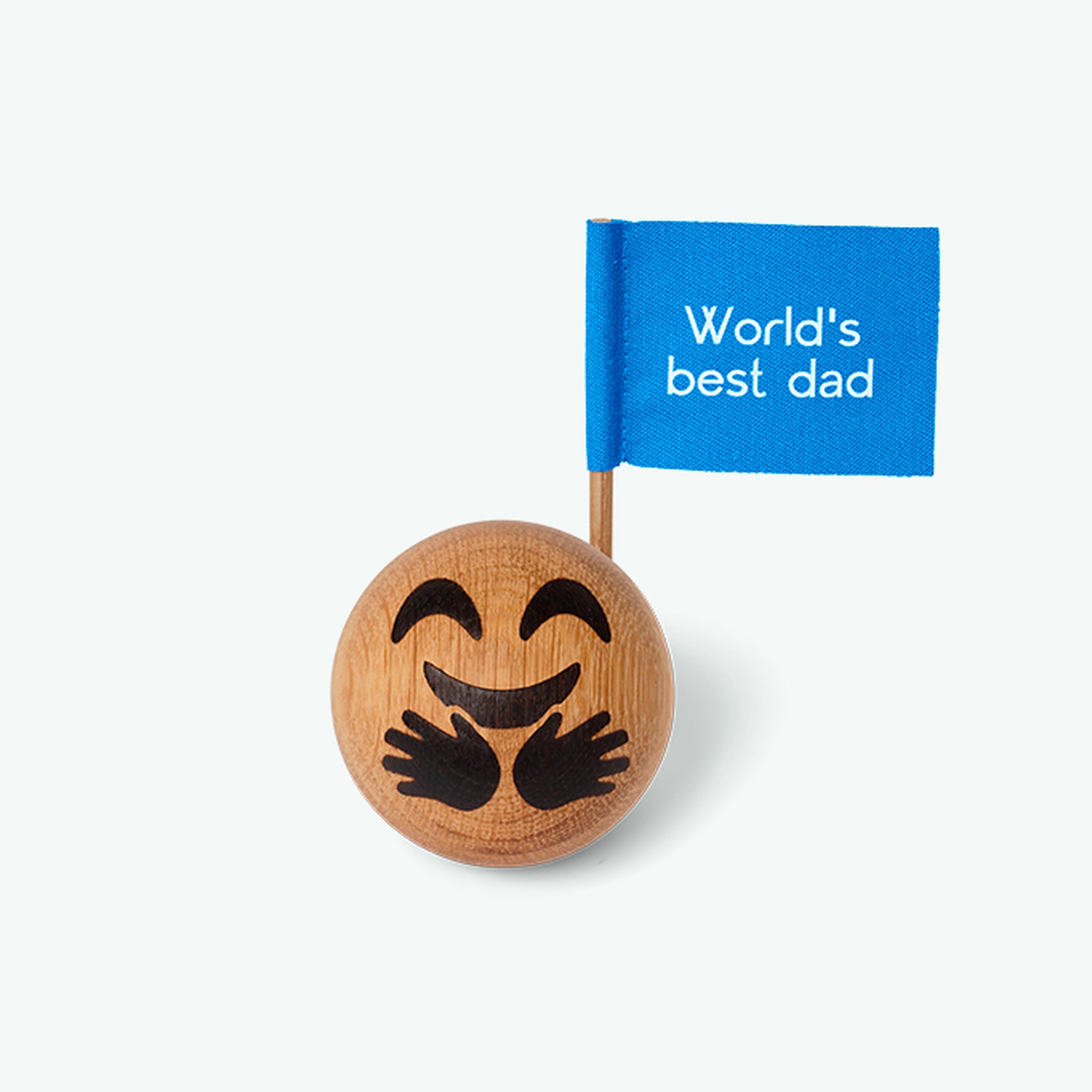 Wooden Emoticon Mum & Dad – Oak · Ø 5 cm | Spring Copenhagen