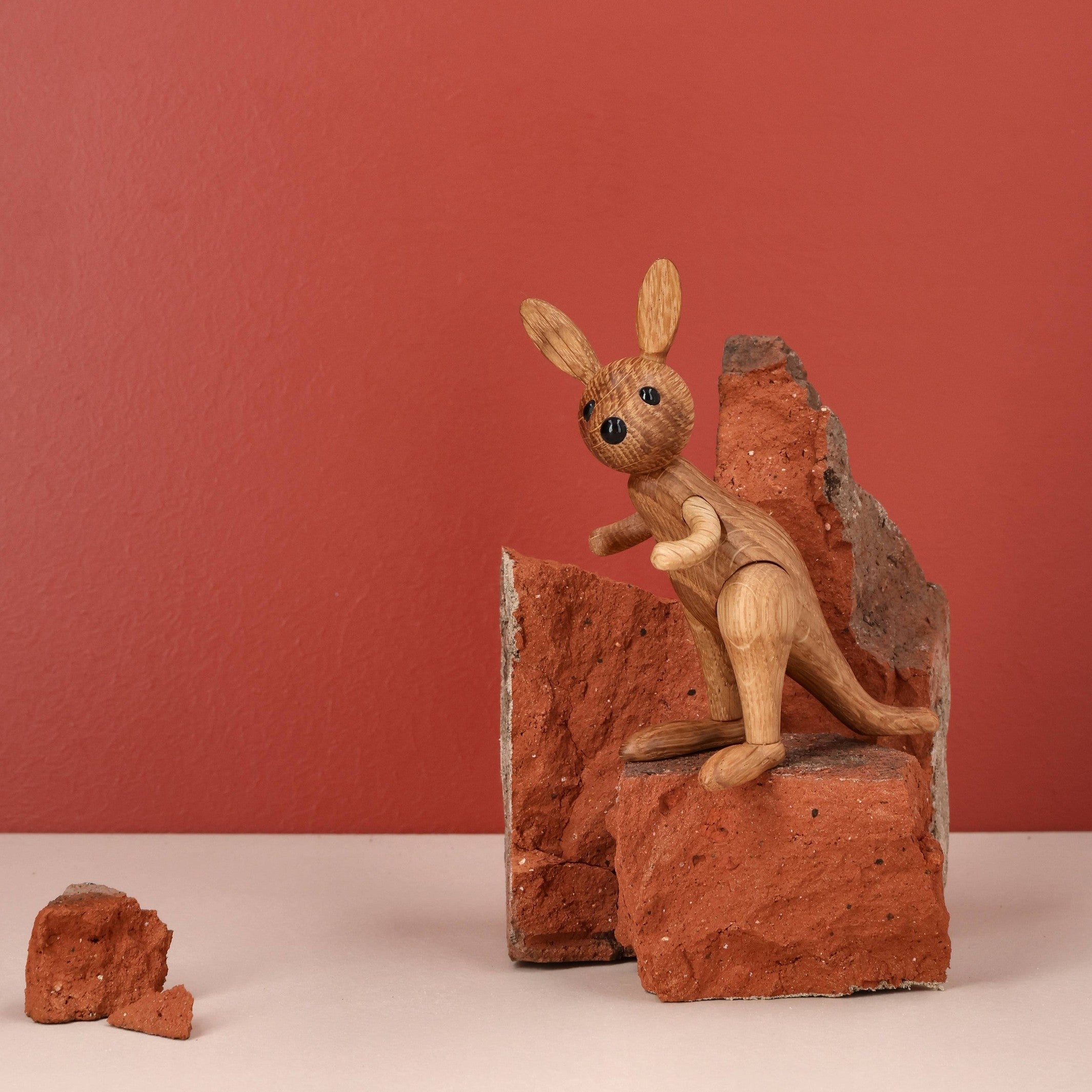 Wooden Kangaroo Roo – 11.5 cm · Animal Figure | Spring Copenhagen · Desk Decor
