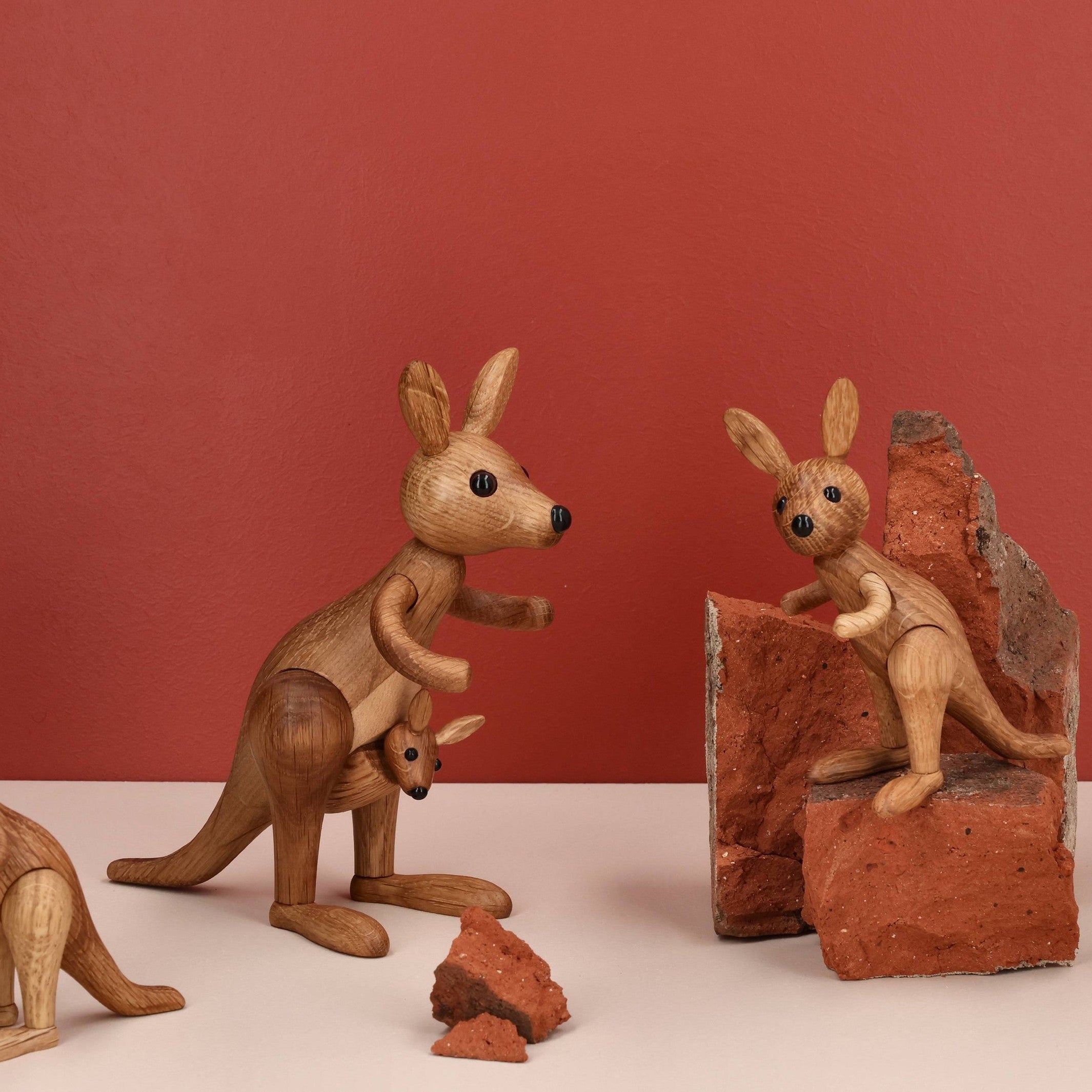 Wooden Kangaroo Roo – 11.5 cm · Animal Figure | Spring Copenhagen · Desk Decor