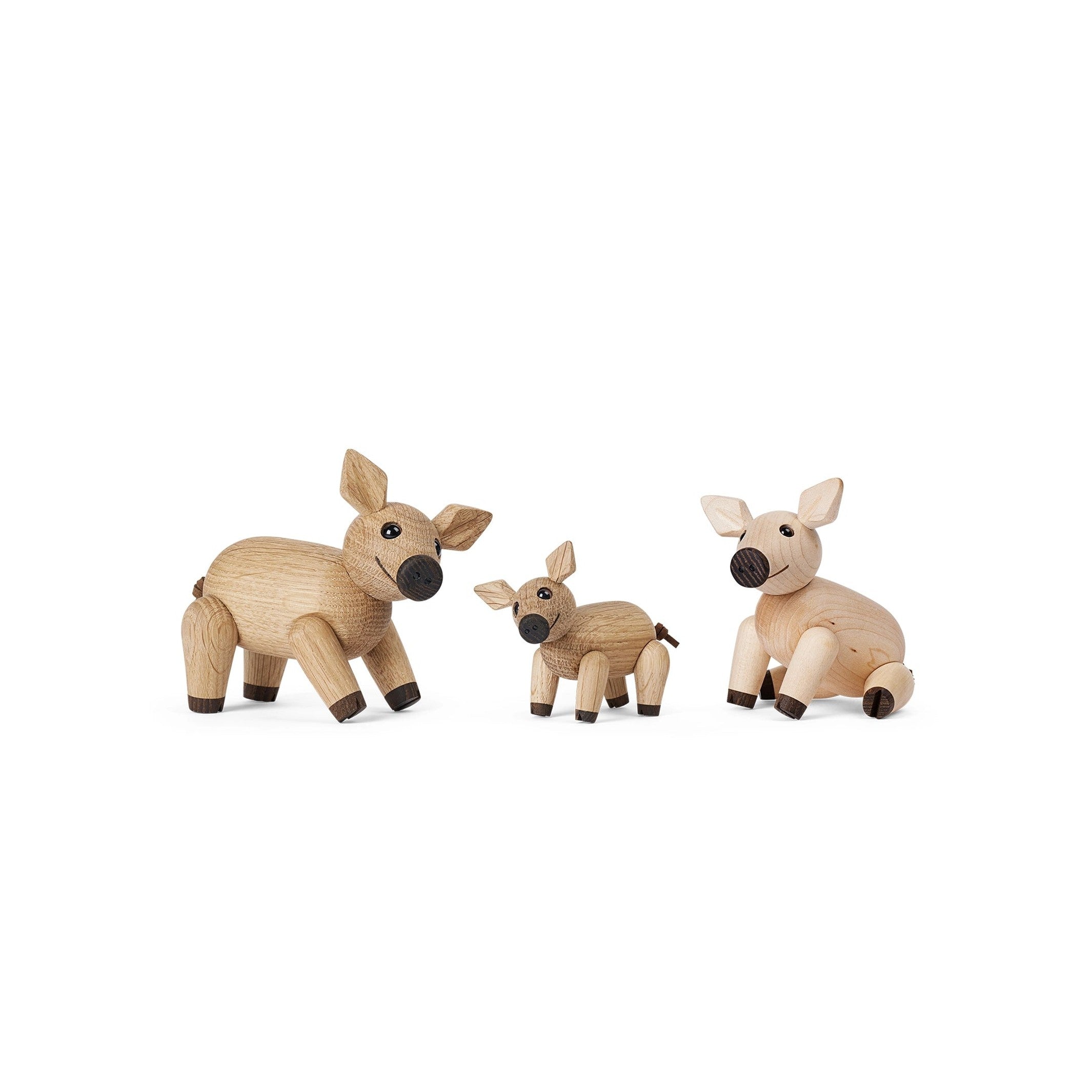 Wooden Pig Poppy – 6 cm · Animal Figure | Spring Copenhagen · Desk Decor