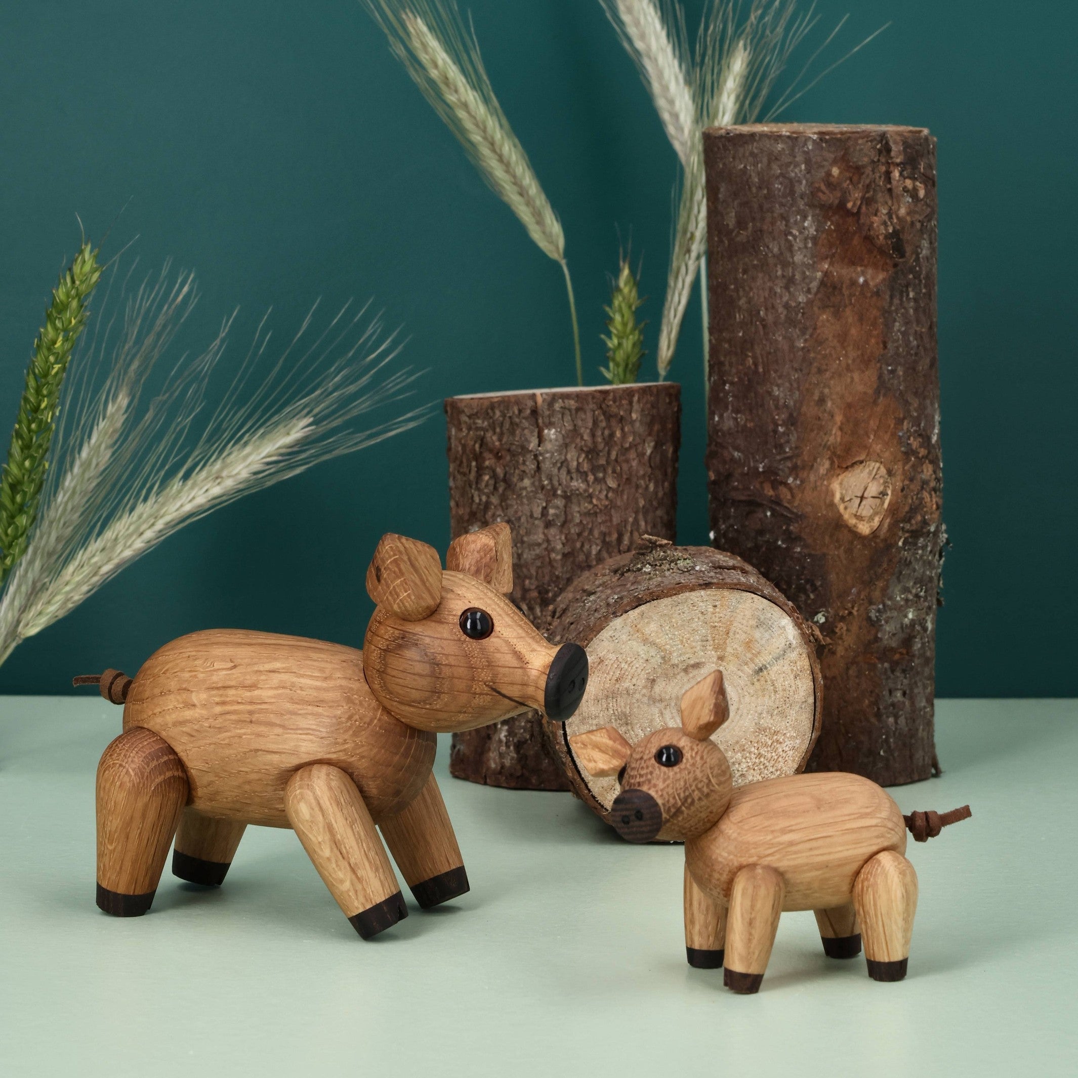 Wooden Pig Poppy – 6 cm · Animal Figure | Spring Copenhagen · Desk Decor